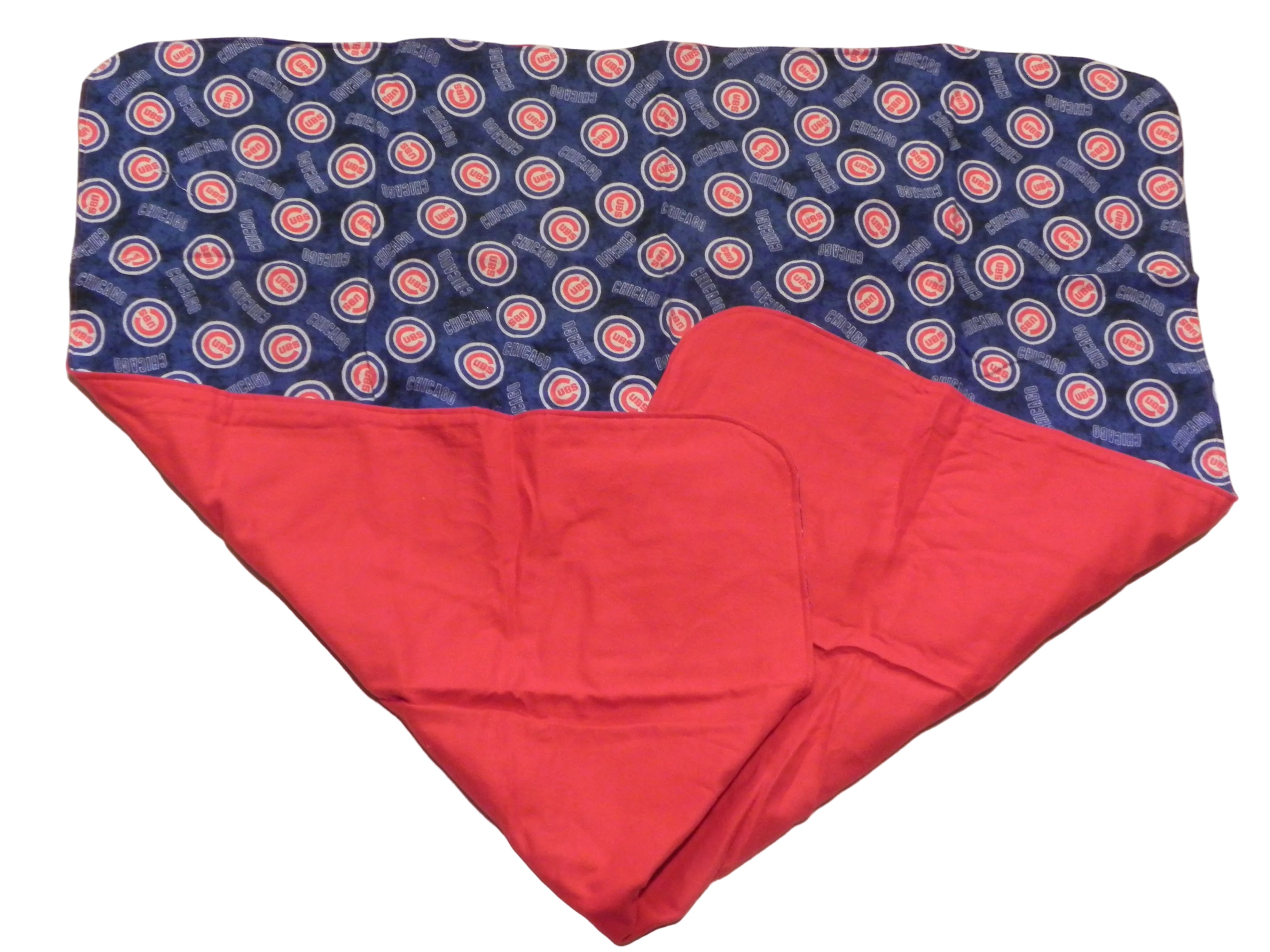 Handmade MLB Chicago Cubs Baby Blanket or Adult Lap Throw