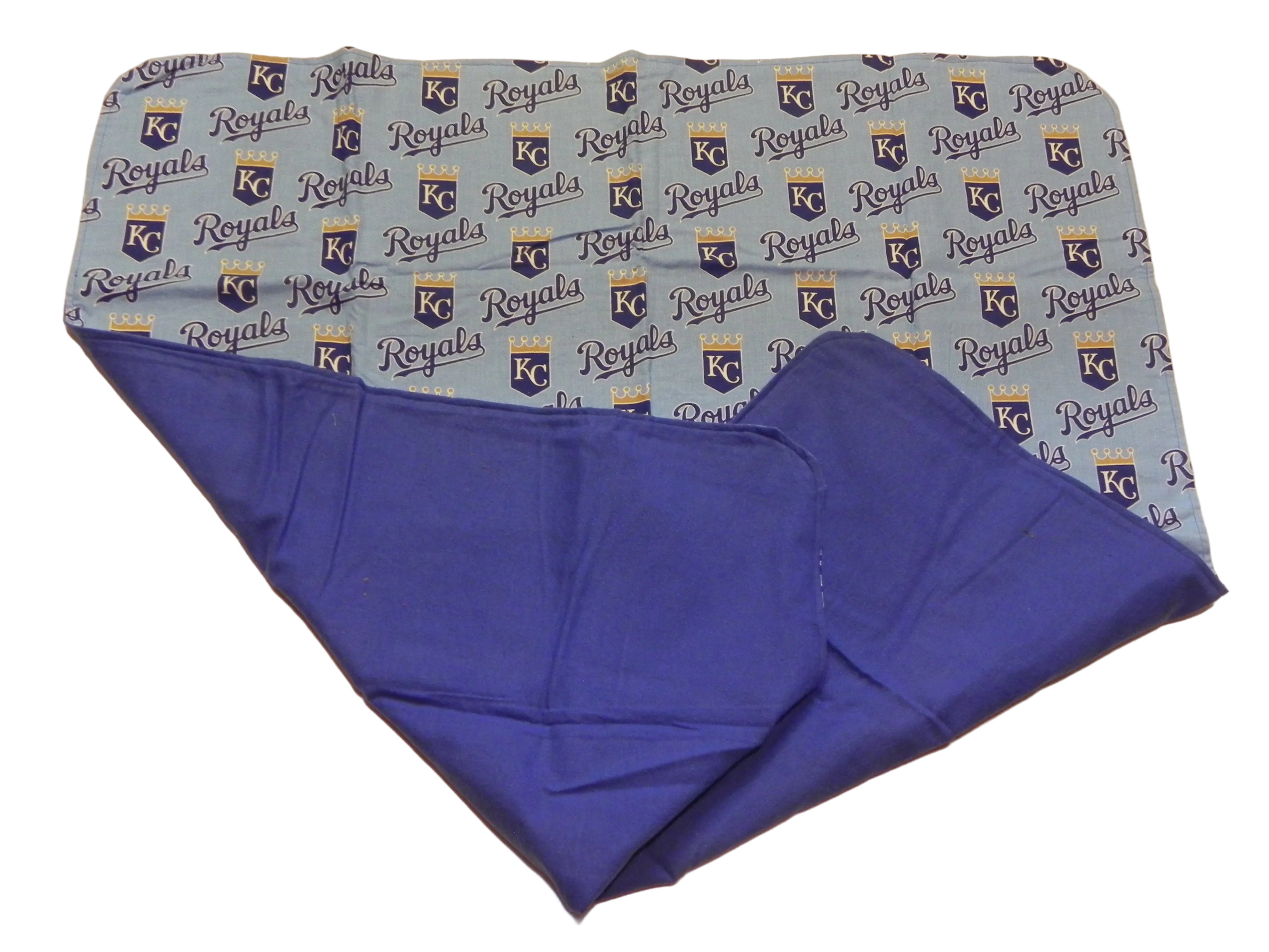 Handmade MLB Kansas City Royals Baby Blanket or Adult Lap Throw