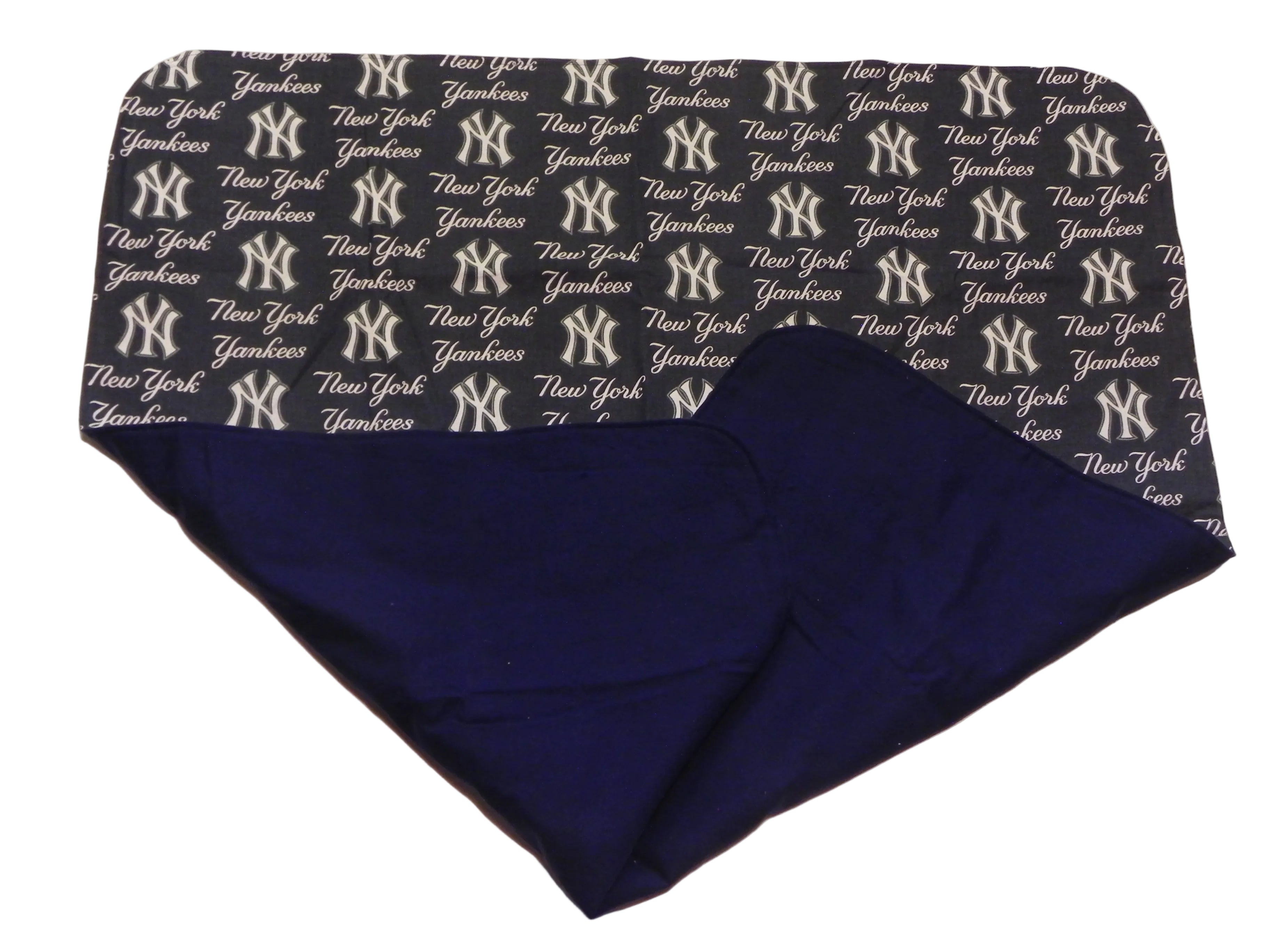 Handmade MLB New York Yankees Baby Blanket or Adult Lap Throw Blue