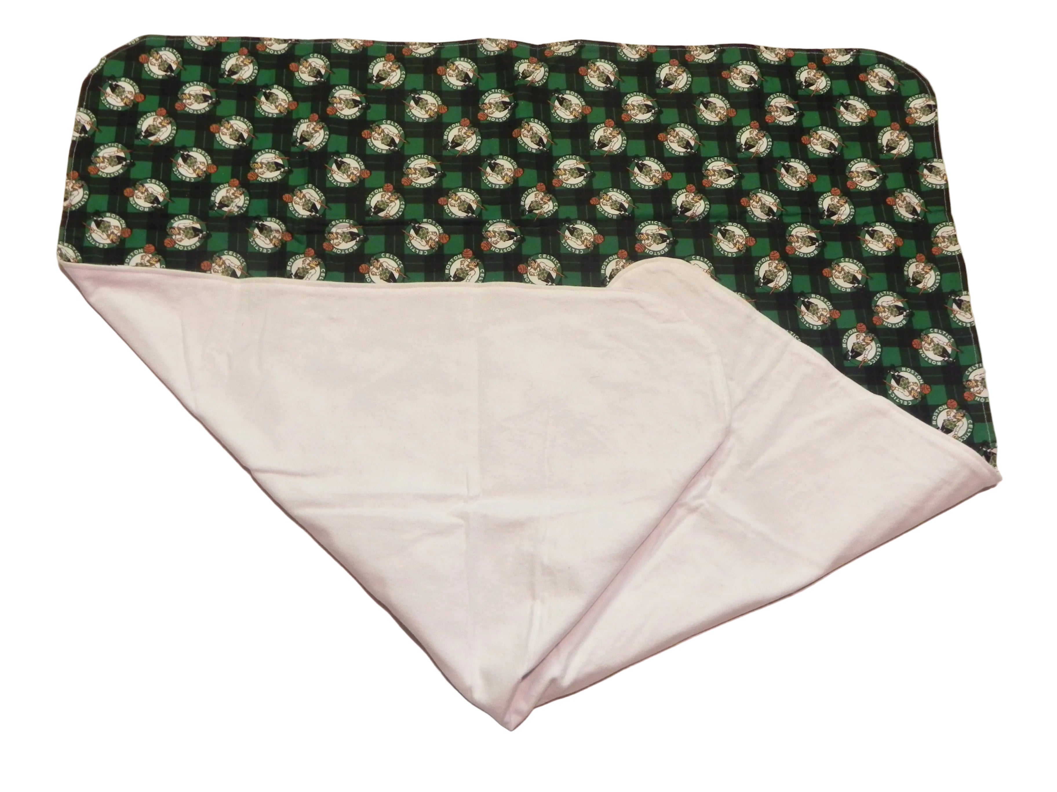 Handmade NBA Boston Celtics Baby Blanket or Adult Lap Throw