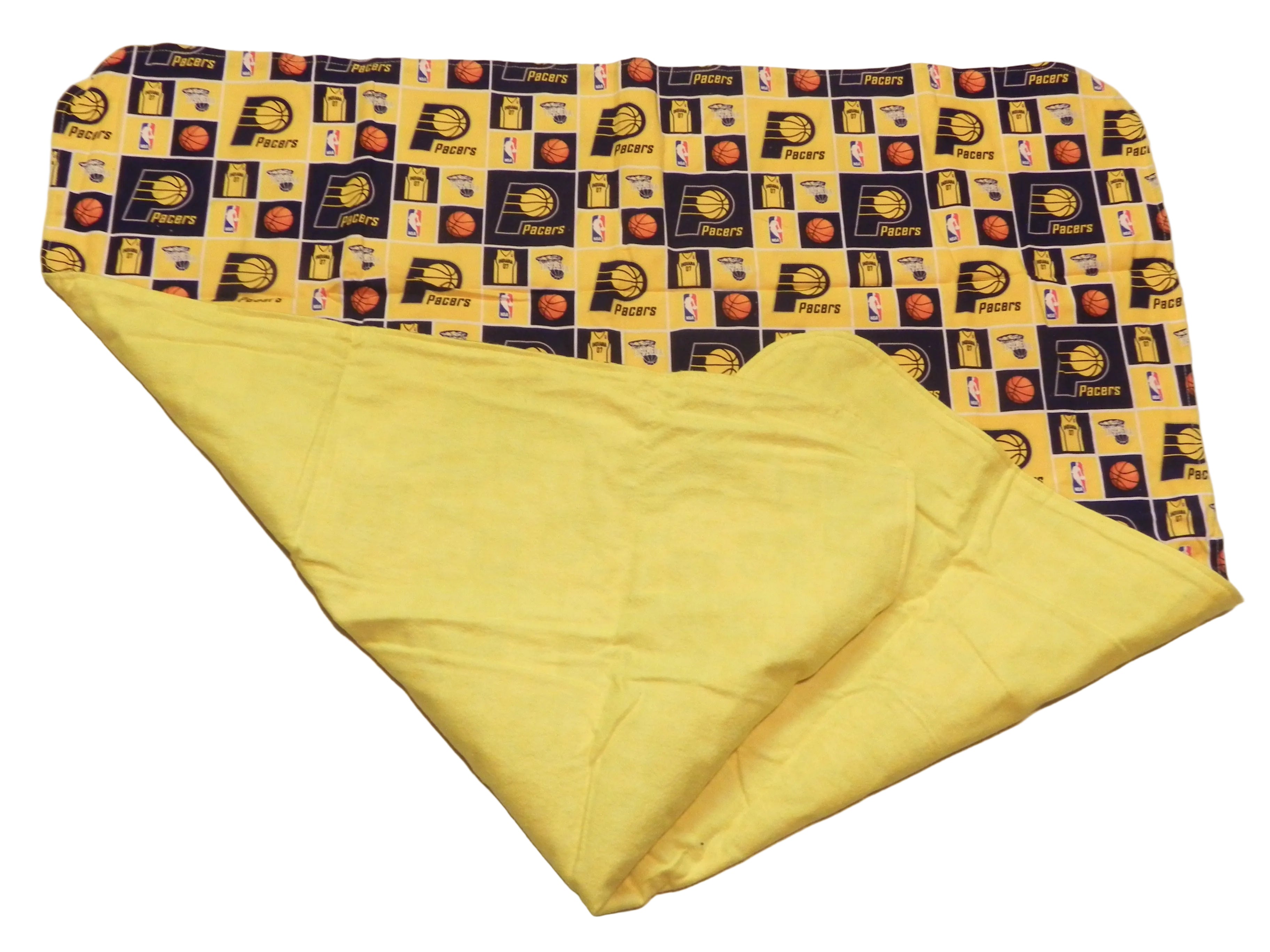 Handmade NBA Indiana Pacers Baby Blanket or Adult Lap Throw
