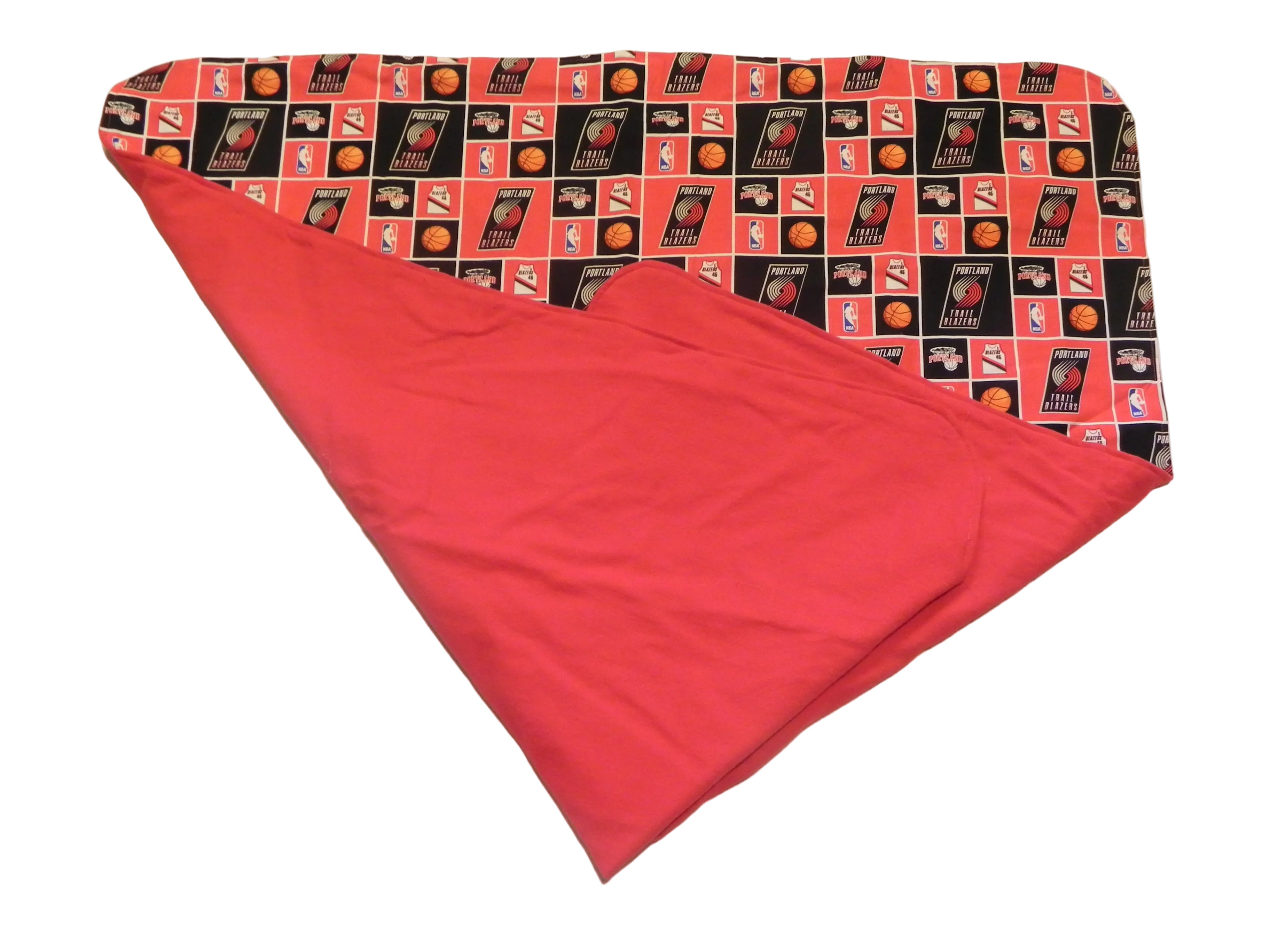 Handmade NBA Portland Trail Blazers Baby Blanket or Adult Lap Throw