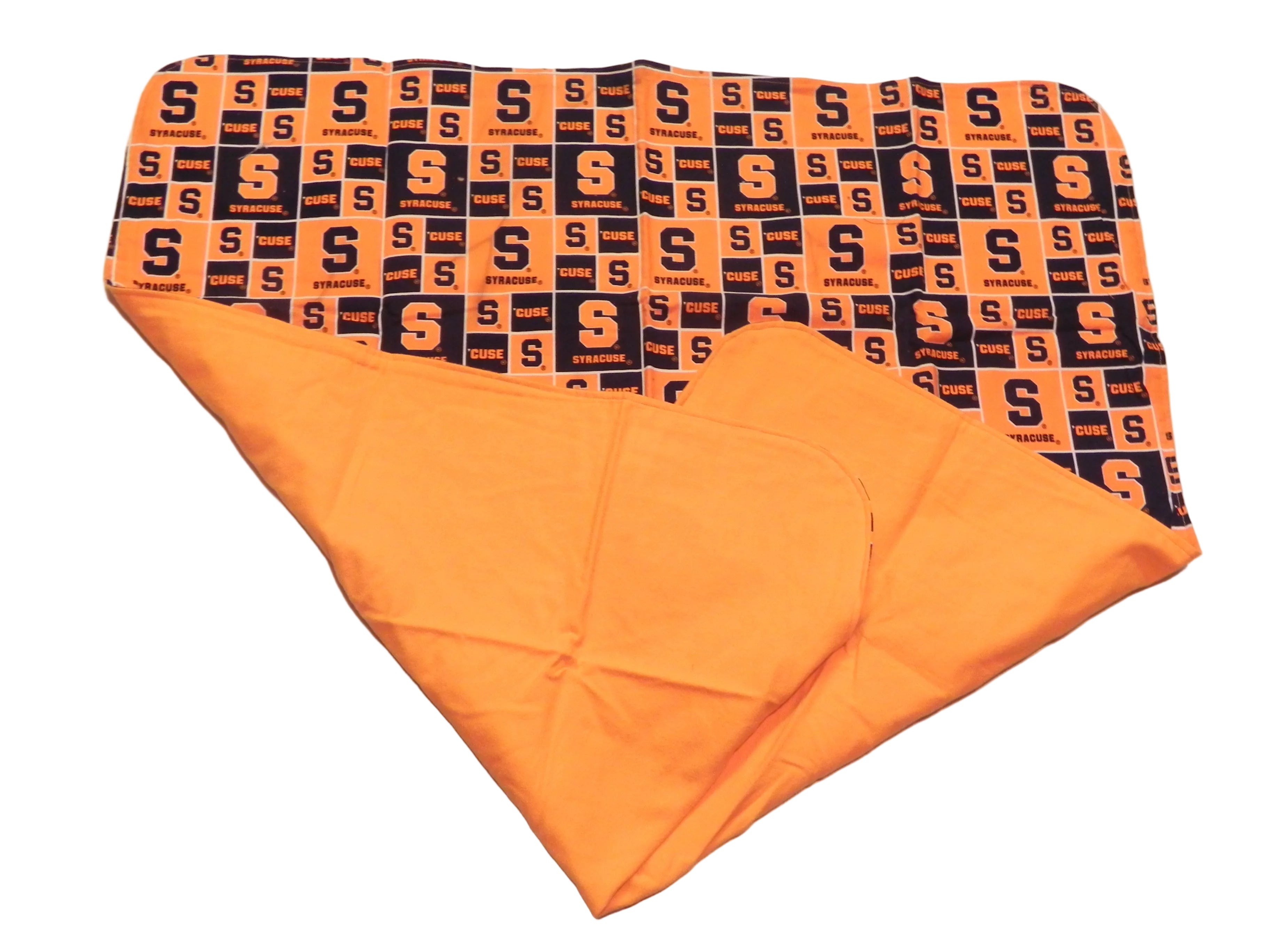Handmade NCAA Syracuse University Baby Blanket or Adult Lap Throw