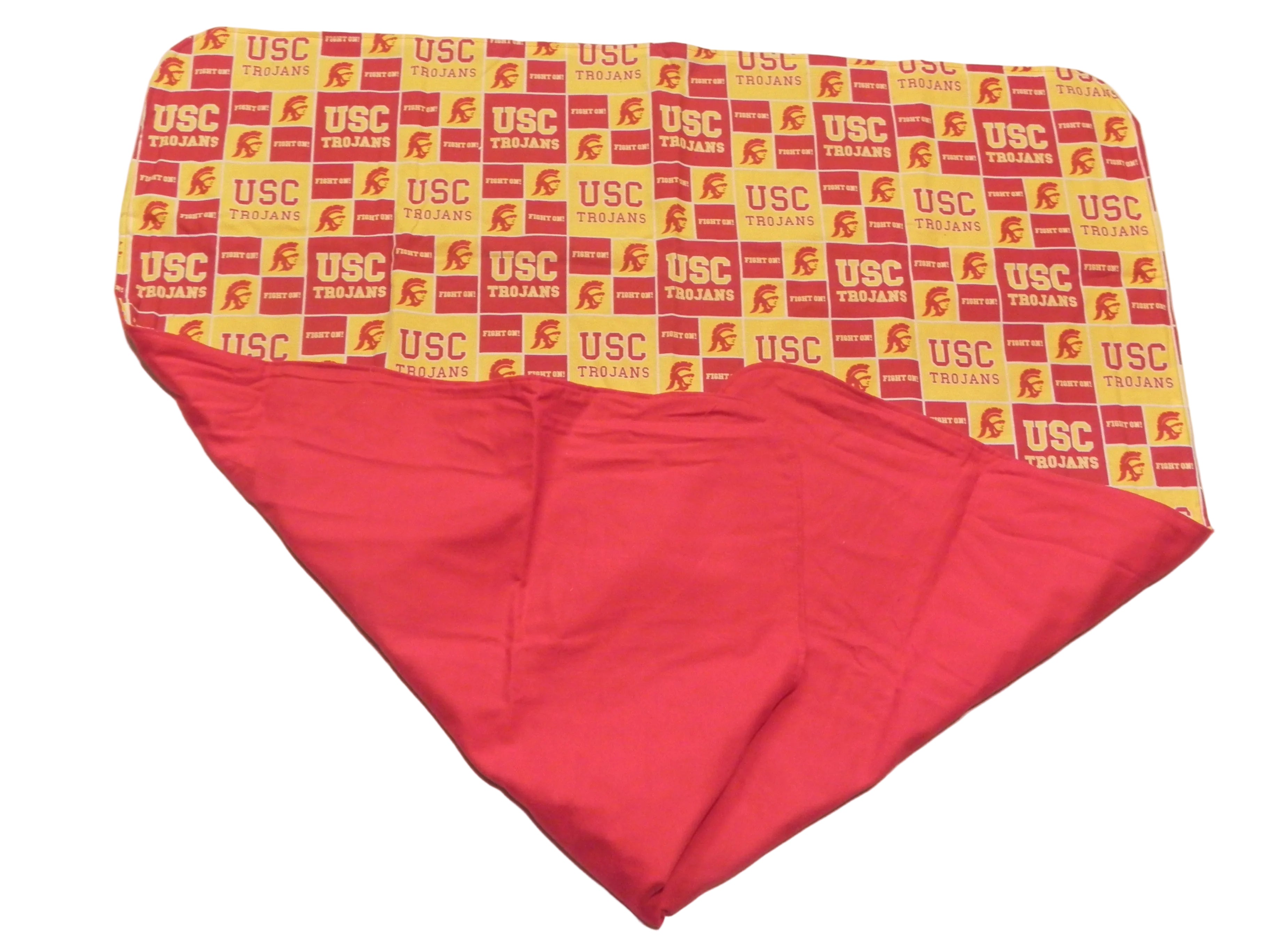 Handmade NCAA USC Trojans Baby Blanket or Adult Lap Throw