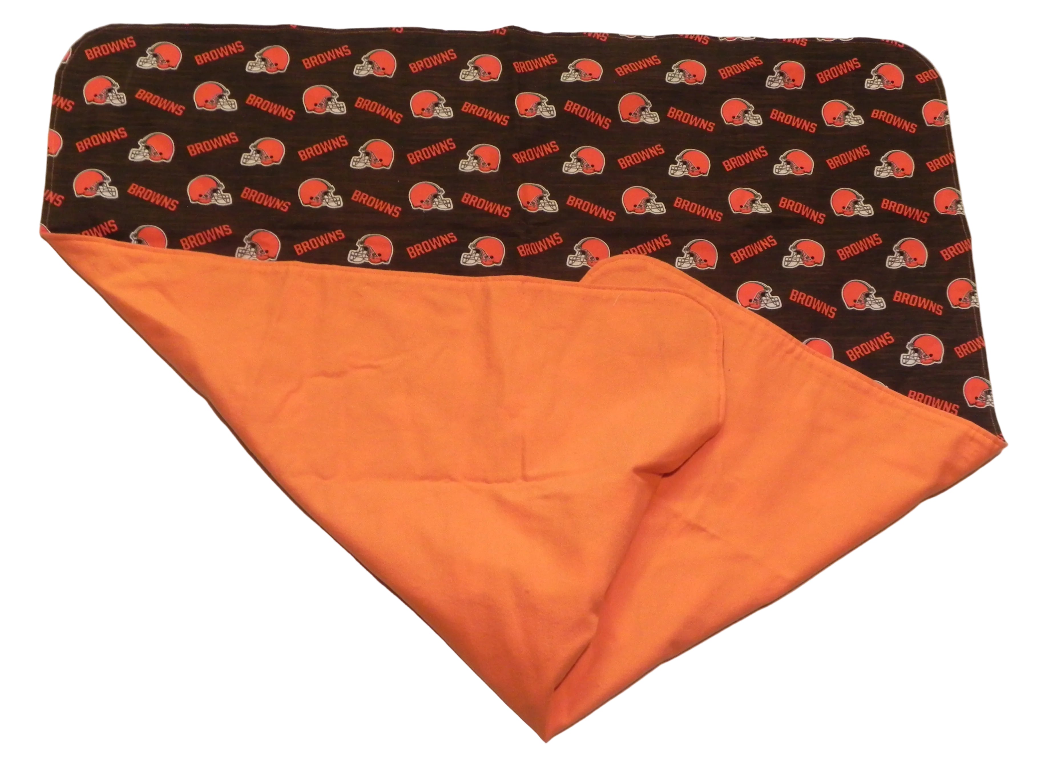 Handmade NFL Cleveland Browns Baby Blanket or Adult Lap Throw