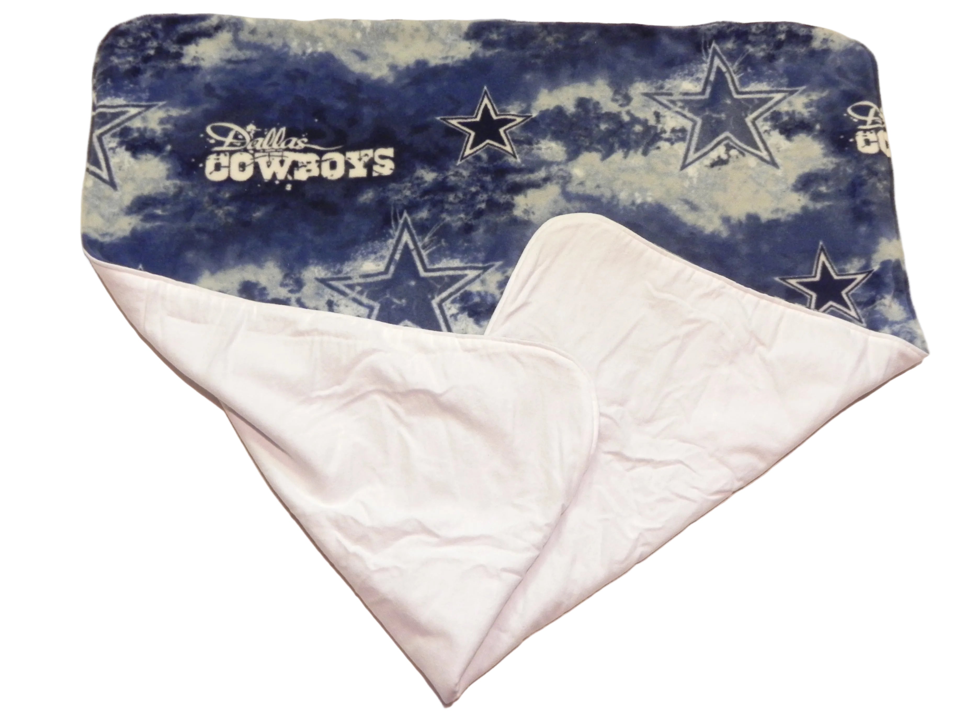Handmade NFL Dallas Cowboys Fleece Baby Blanket or Adult Lap Throw
