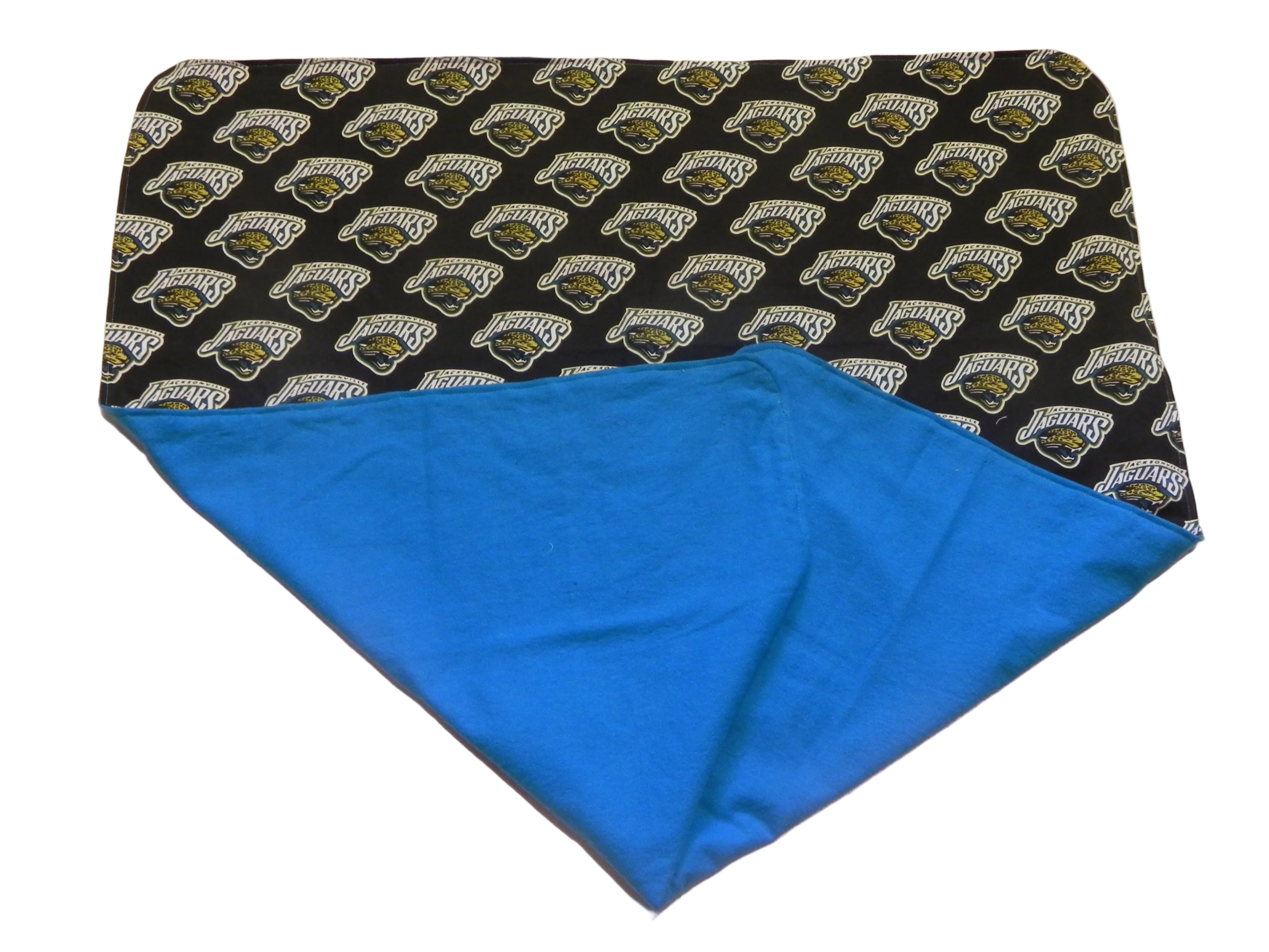 Handmade NFL Jacksonville Jaguars Baby Blanket or Adult Lap Throw