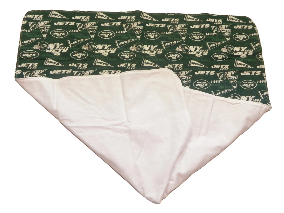 Handmade NFL New York Jets Baby Blanket or Adult Lap Throw