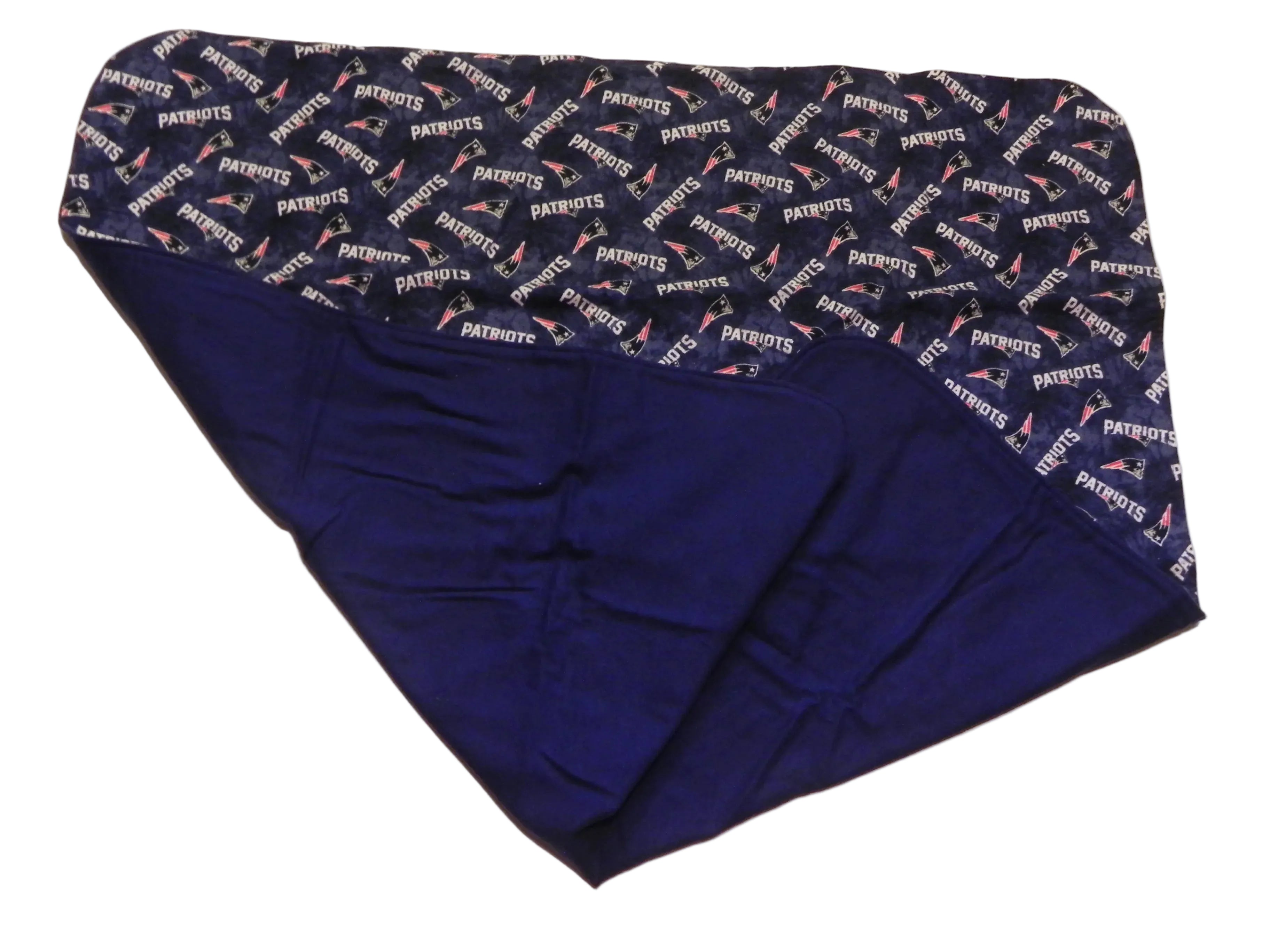 Handmade NFL New England Patriots Baby Blanket or Adult Lap Throw-Navy