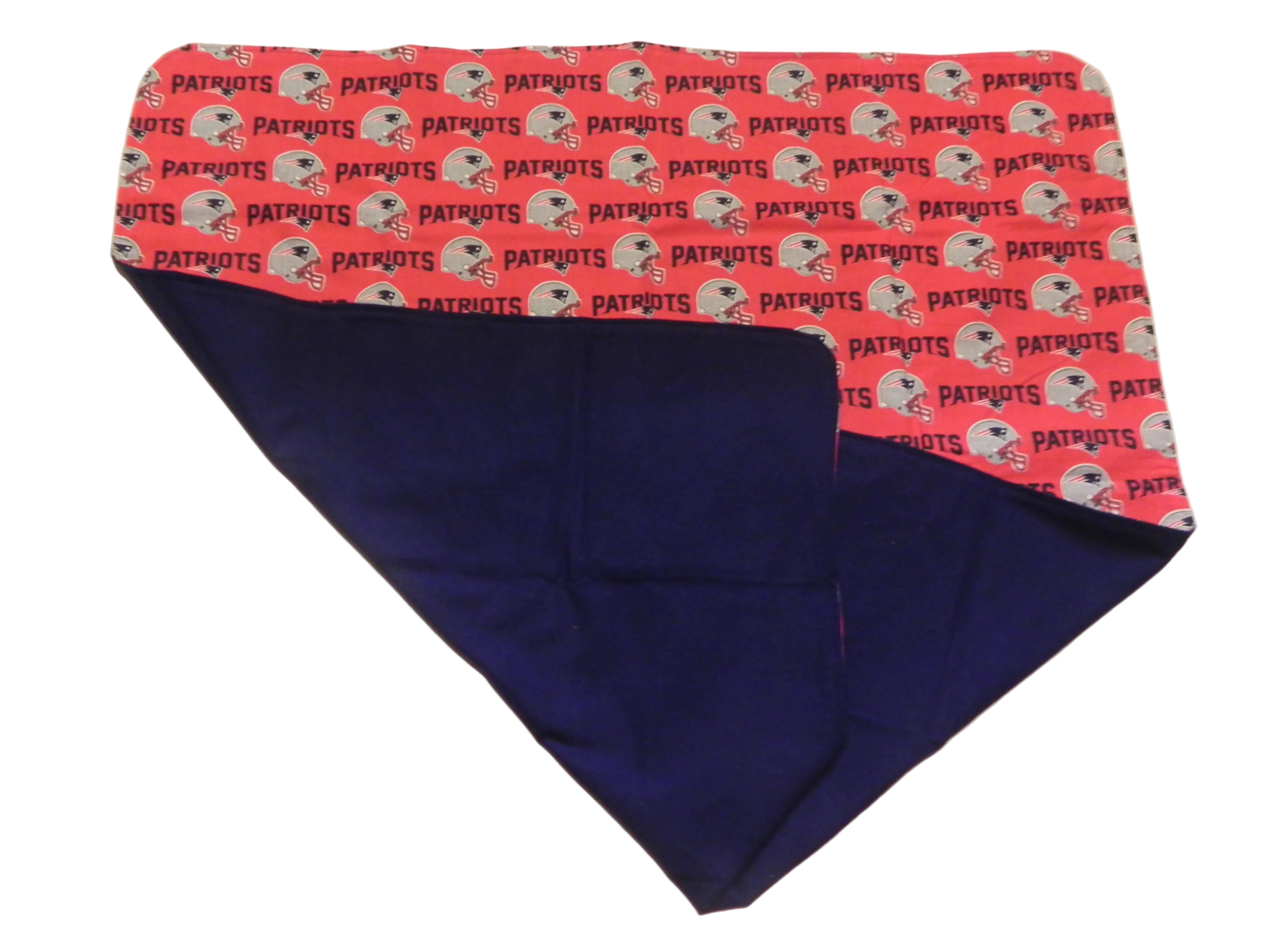 Handmade NFL New England Patriots Baby Blanket or Adult Lap Throw-Red
