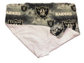 Handmade NFL Las Vegas Raiders Fleece Baby Blanket or Adult Lap Throw