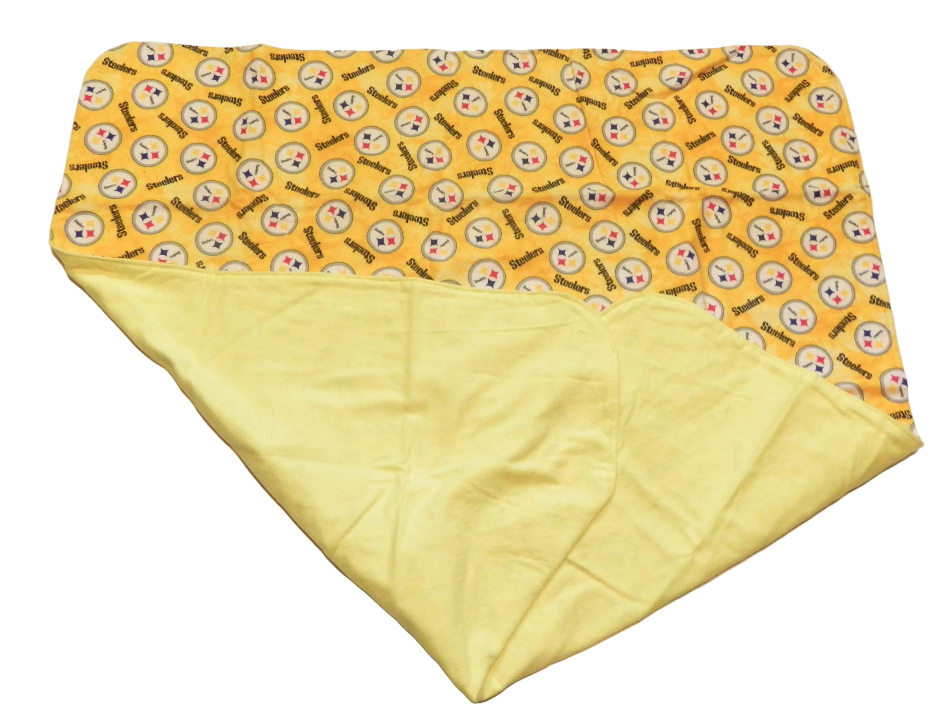 Handmade NFL Pittsburgh Steelers Baby Blanket or Adult Lap Throw