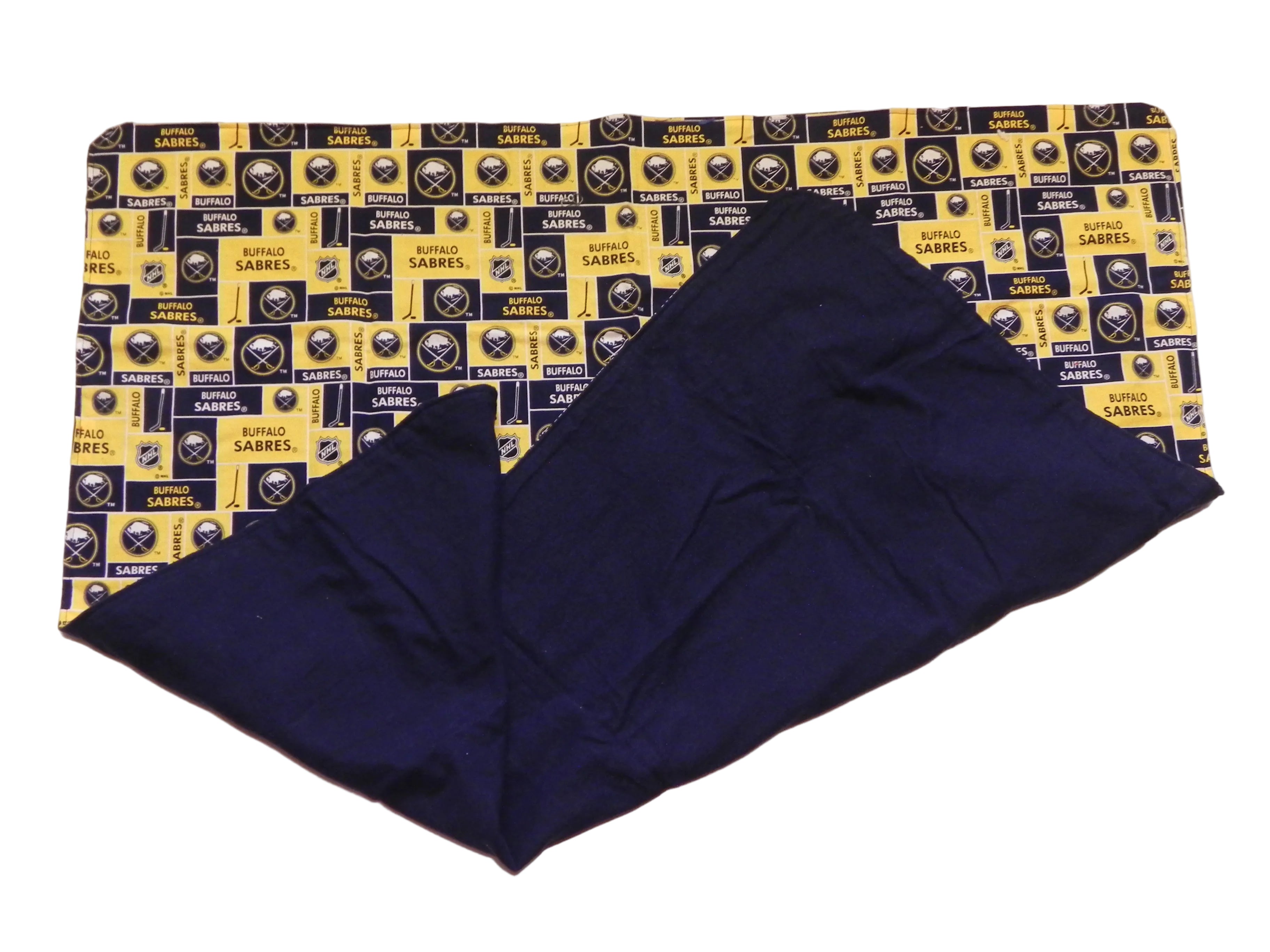 Handmade NHL Buffalo Sabres Baby Blanket or Adult Lap Throw