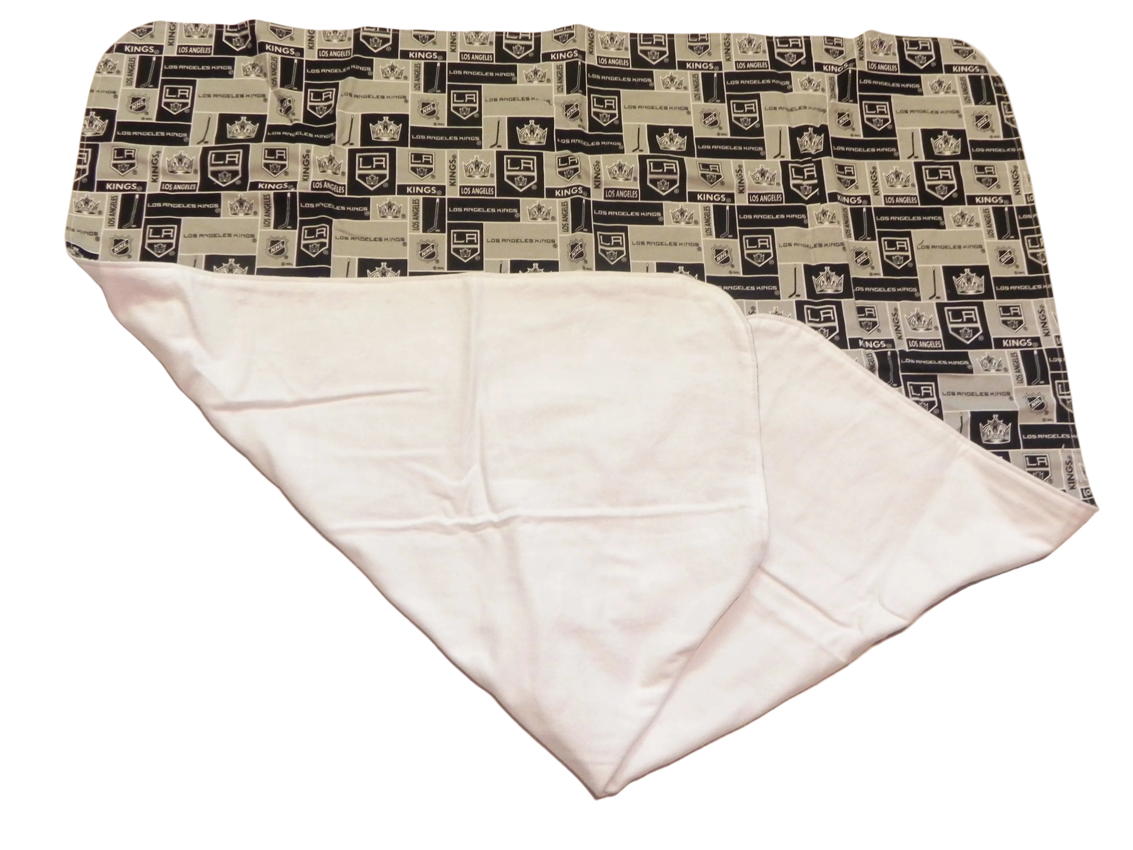 Handmade NHL Los Angeles Kings Baby Blanket or Adult Lap Throw