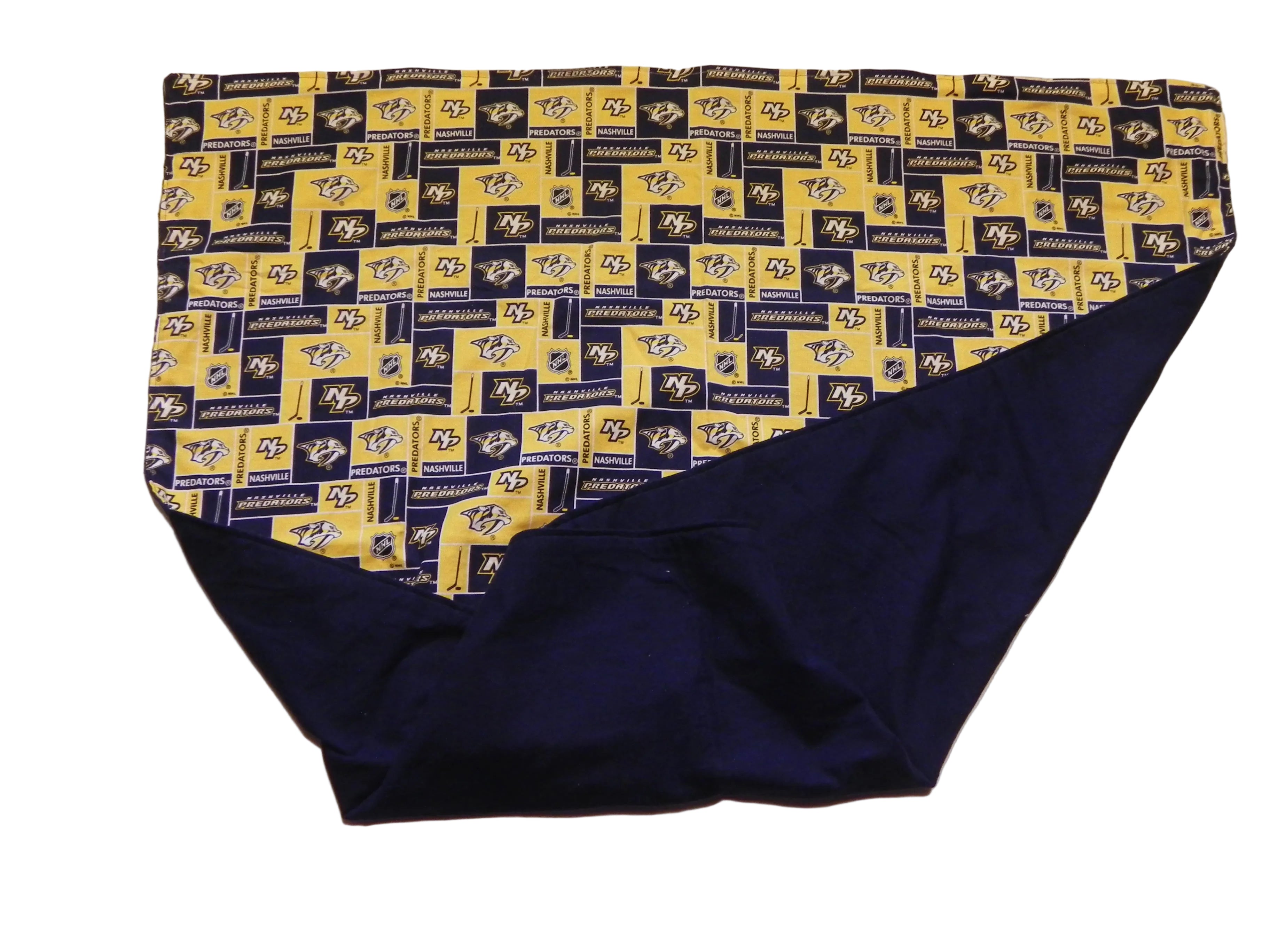 Handmade NHL Nashville Predators Baby Blanket or Adult Lap Throw