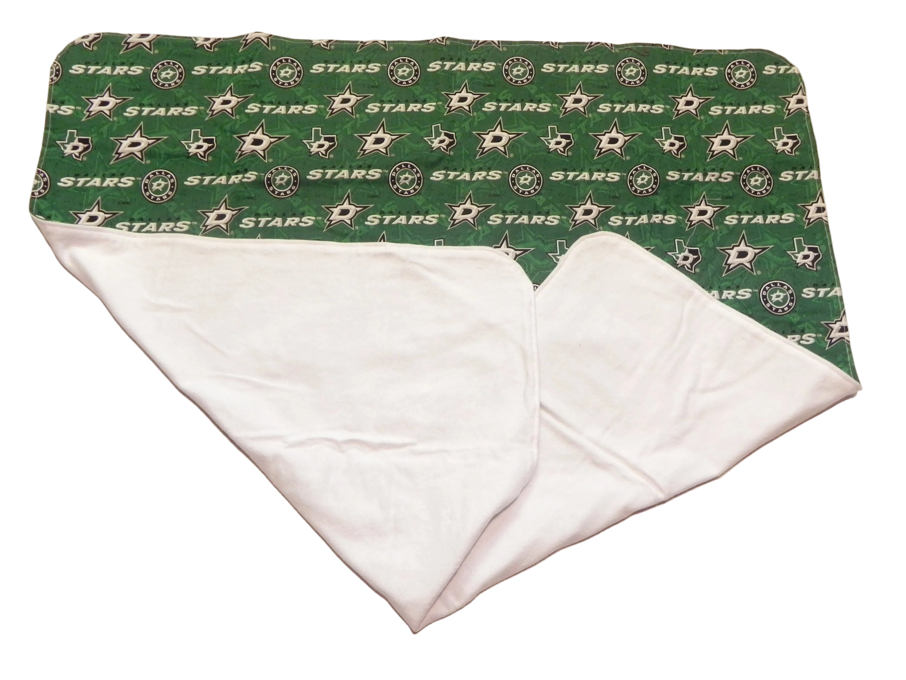 Handmade NHL Dallas Stars Baby Blanket or Adult Lap Throw