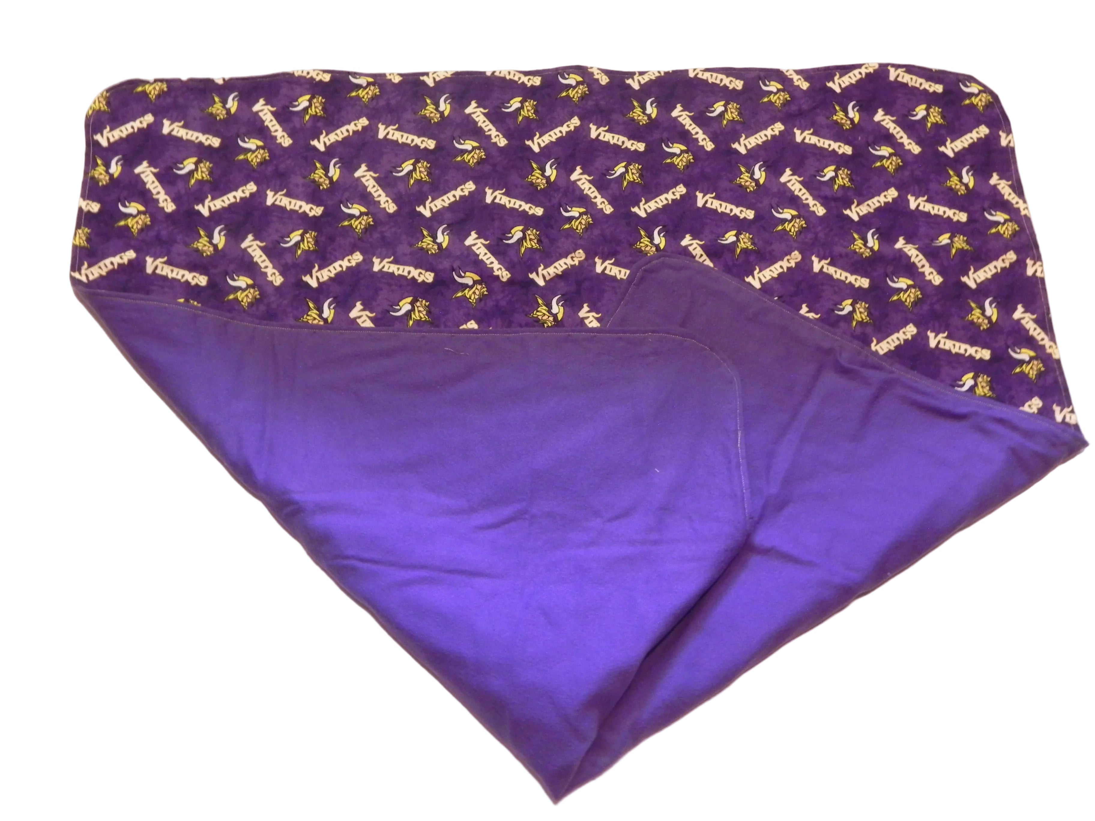 Handmade NFL Minnesota Vikings Baby Blanket or Adult Lap Throw-purple