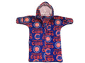 Handmade Chicago Cubs Printed Fleece Baby Bunting Coat 0-6M