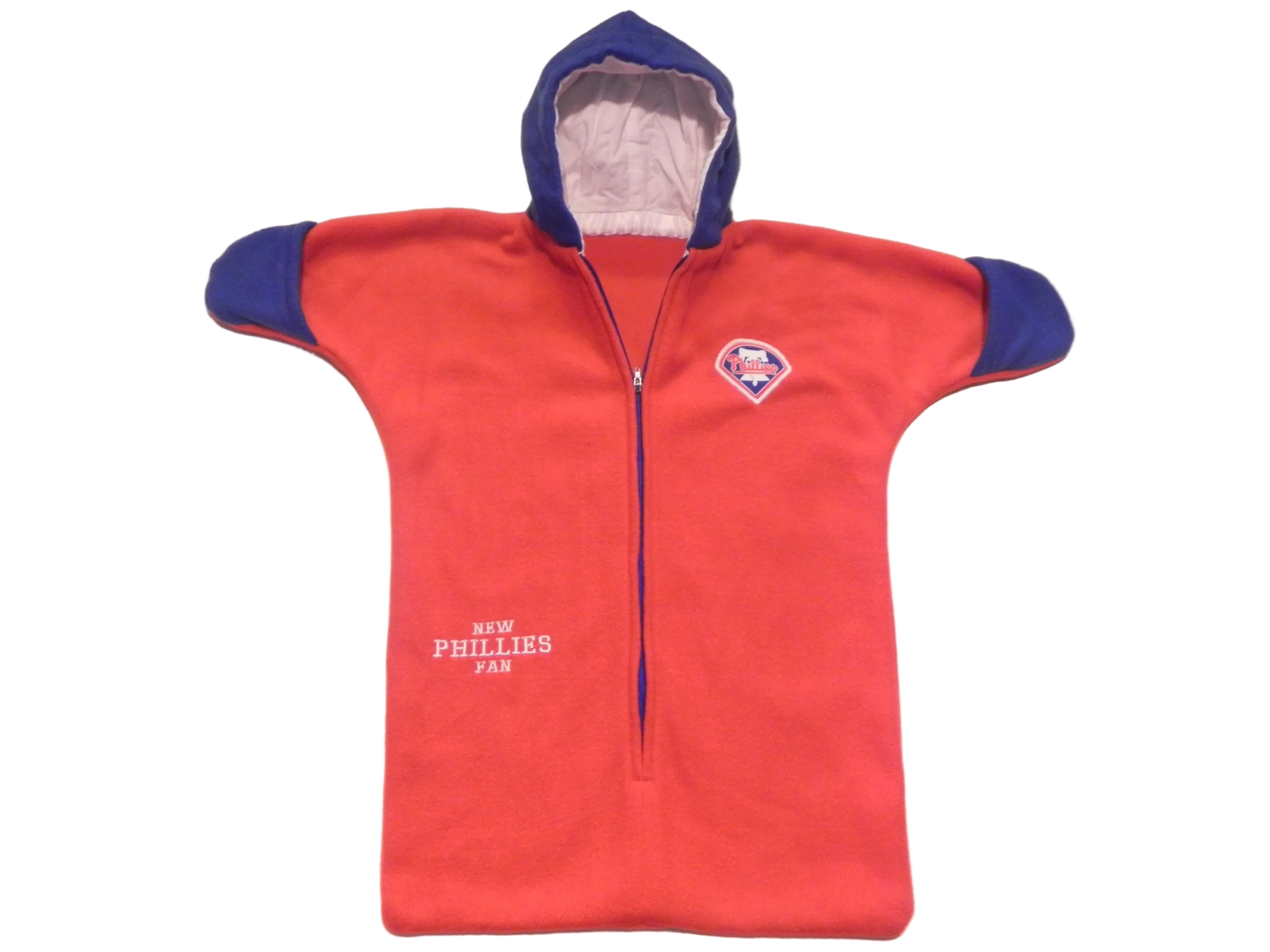 Handmade Philadelphia Phillies Fleece Baby Bunting Coat 0-6M