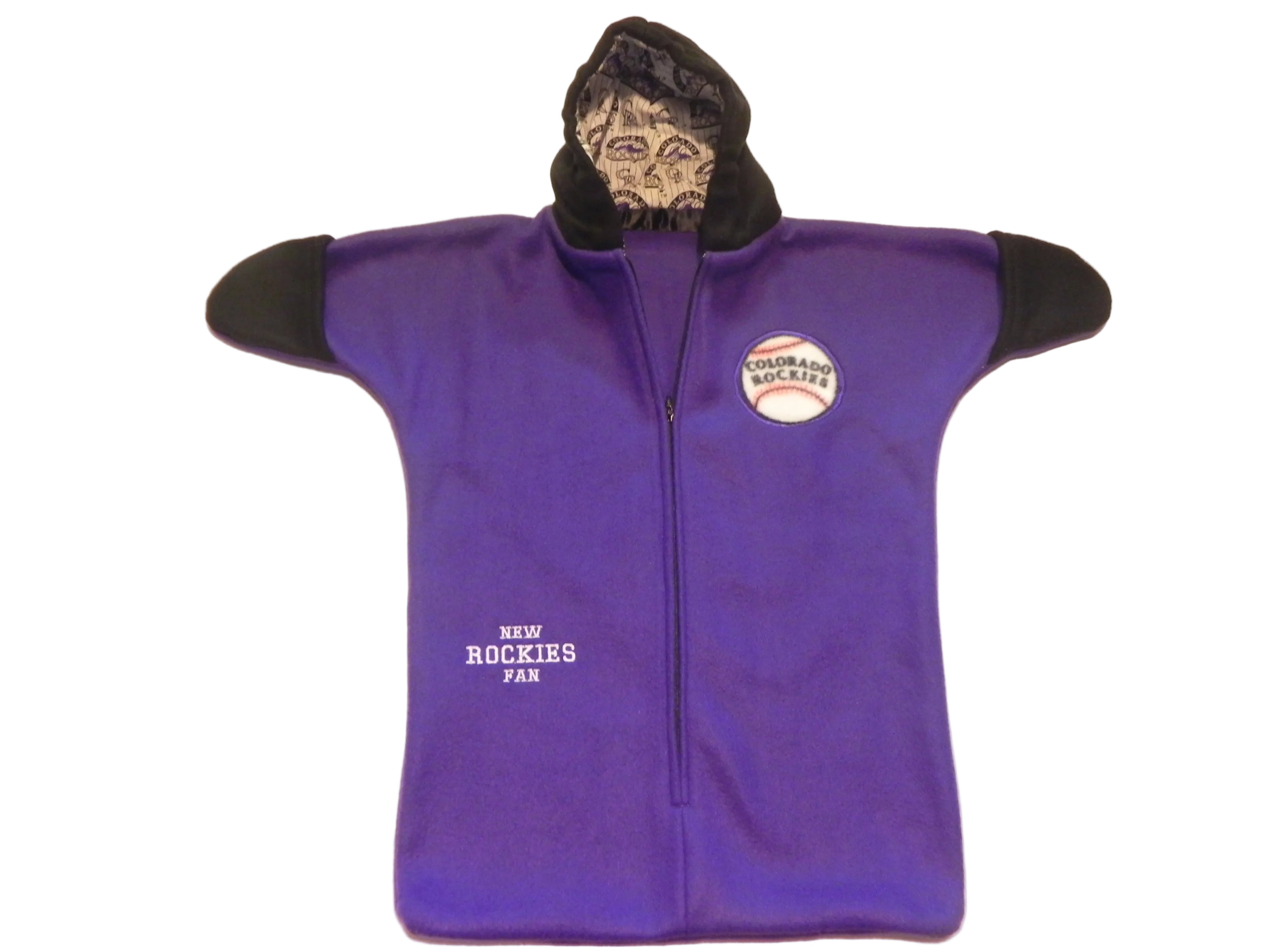 Handmade Colorado Rockies Fleece Baby Bunting Coat 0-6M
