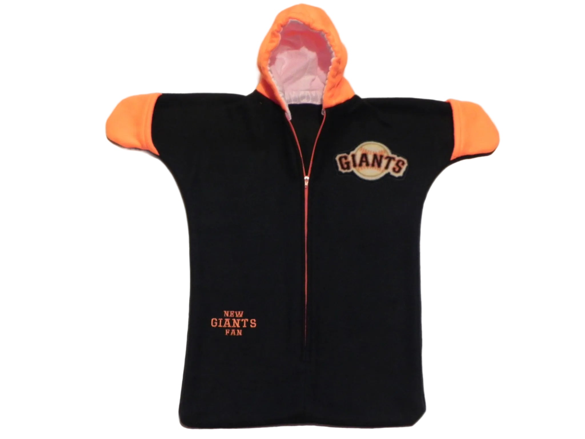 Handmade San Francisco Giants Fleece Baby Bunting Coat 0-6M