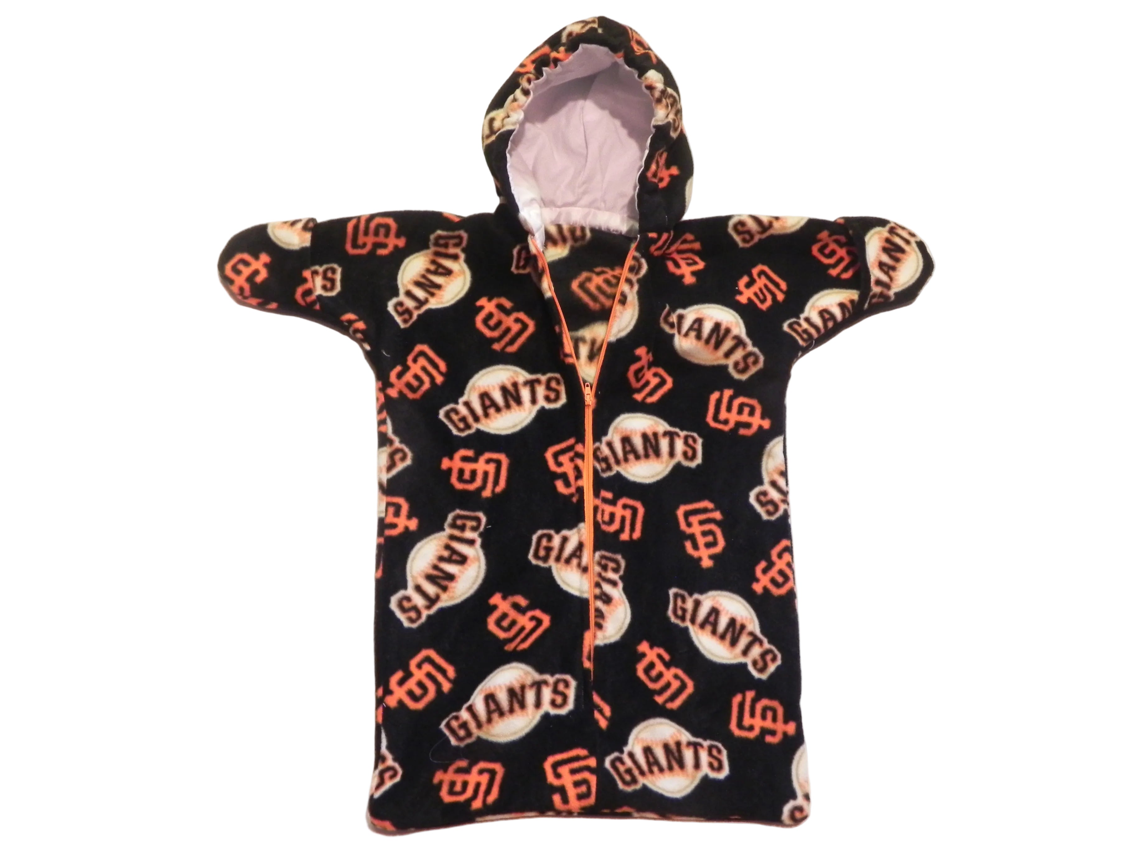 Handmade San Francisco Giants Printed Fleece Baby Bunting Coat 0-6M