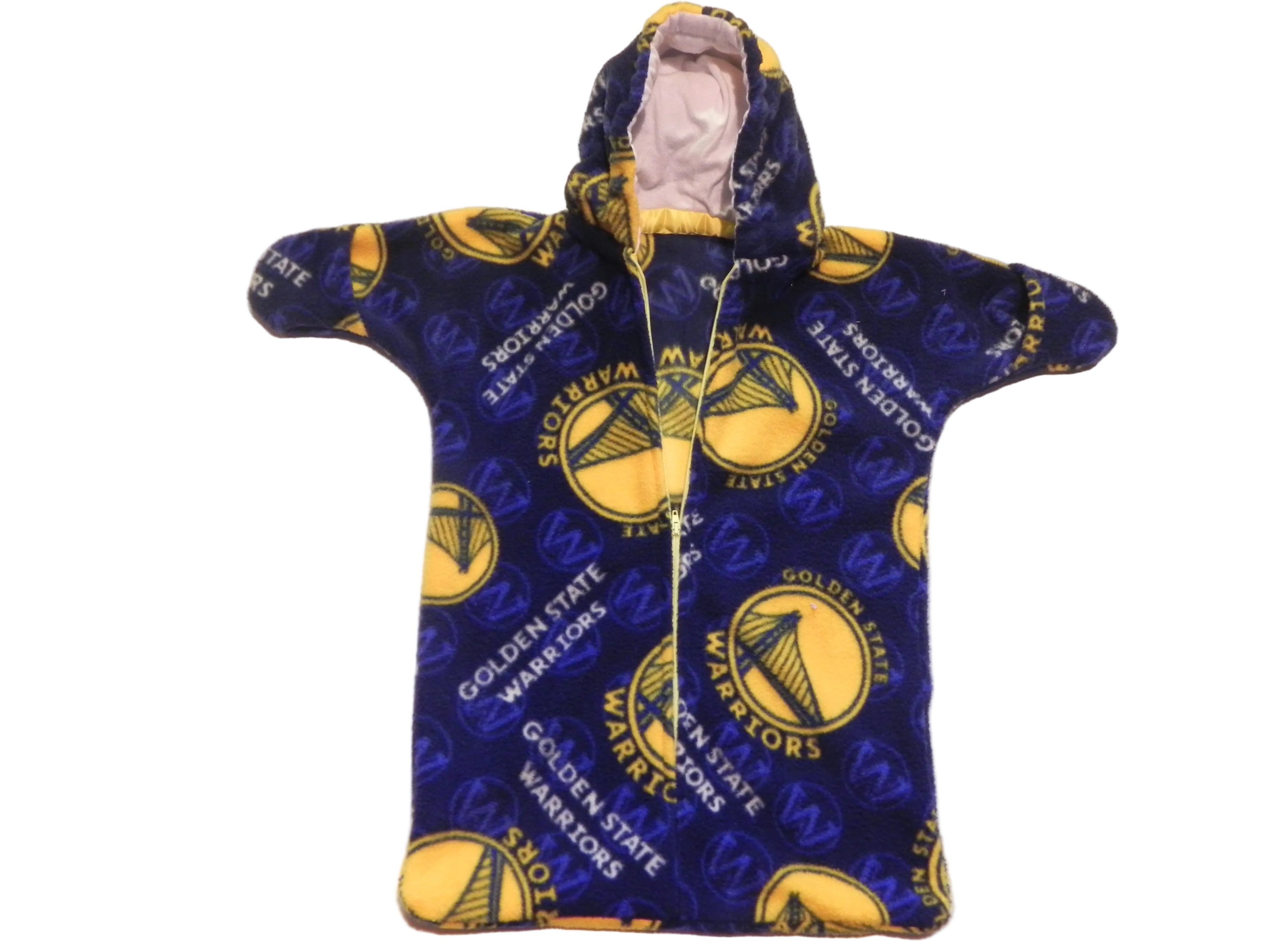 Handmade San Francisco Warriors Printed Fleece Baby Bunting Coat 0-6M