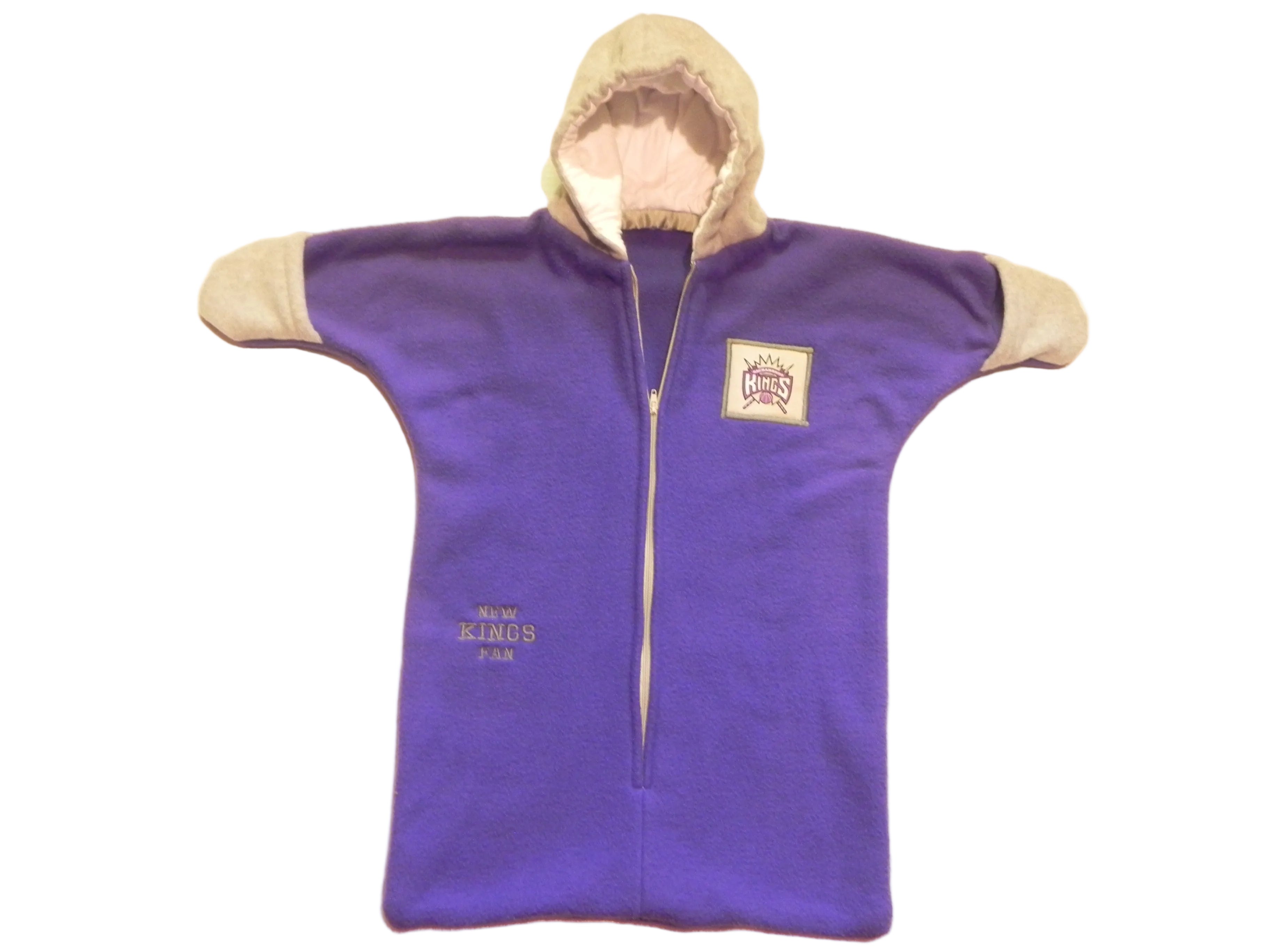 Handmade Sacramento Kings Fleece Baby Bunting Coat 0-6M