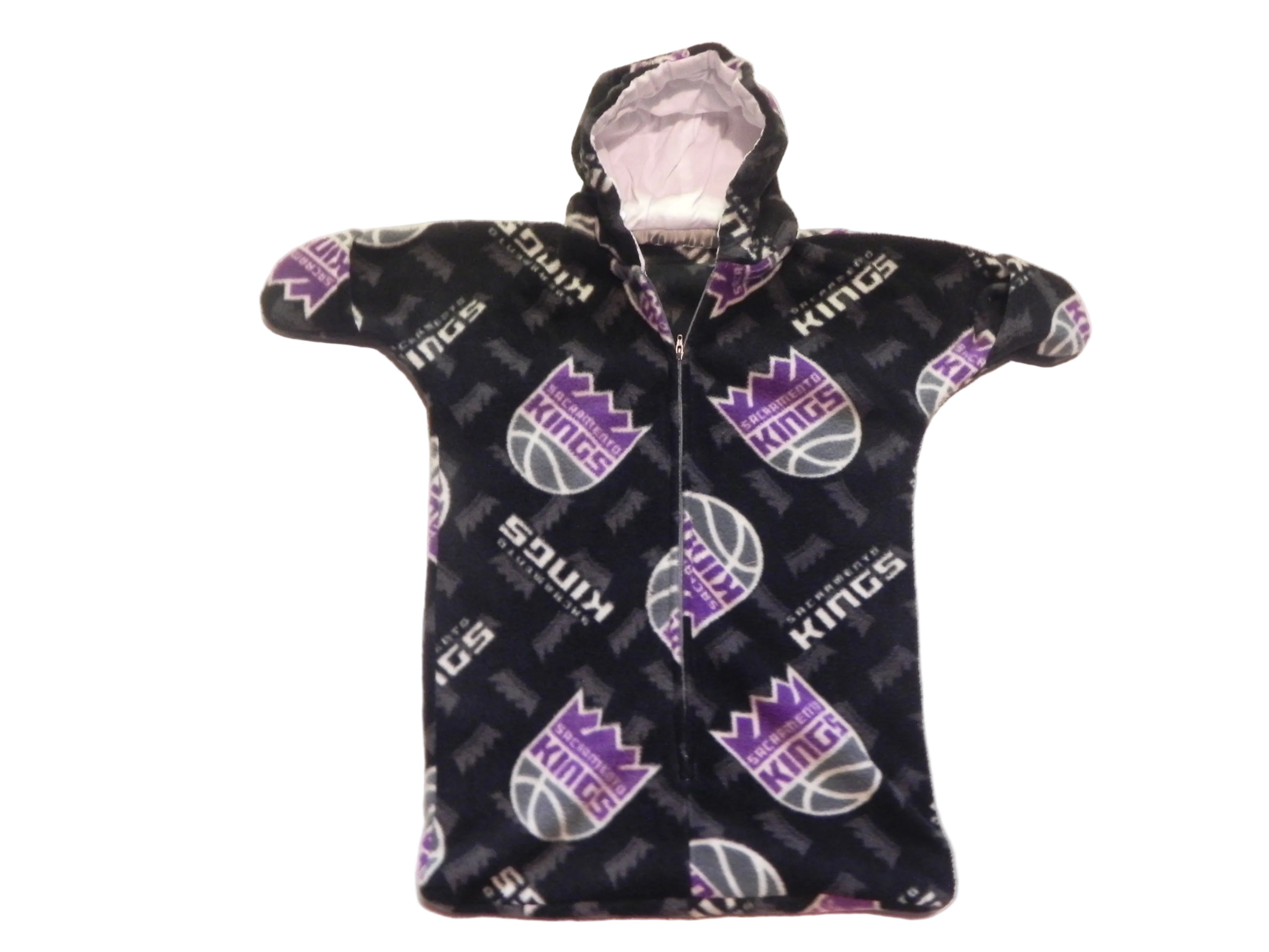 Handmade Sacramento Kings Printed Fleece Baby Bunting Coat 0-6M