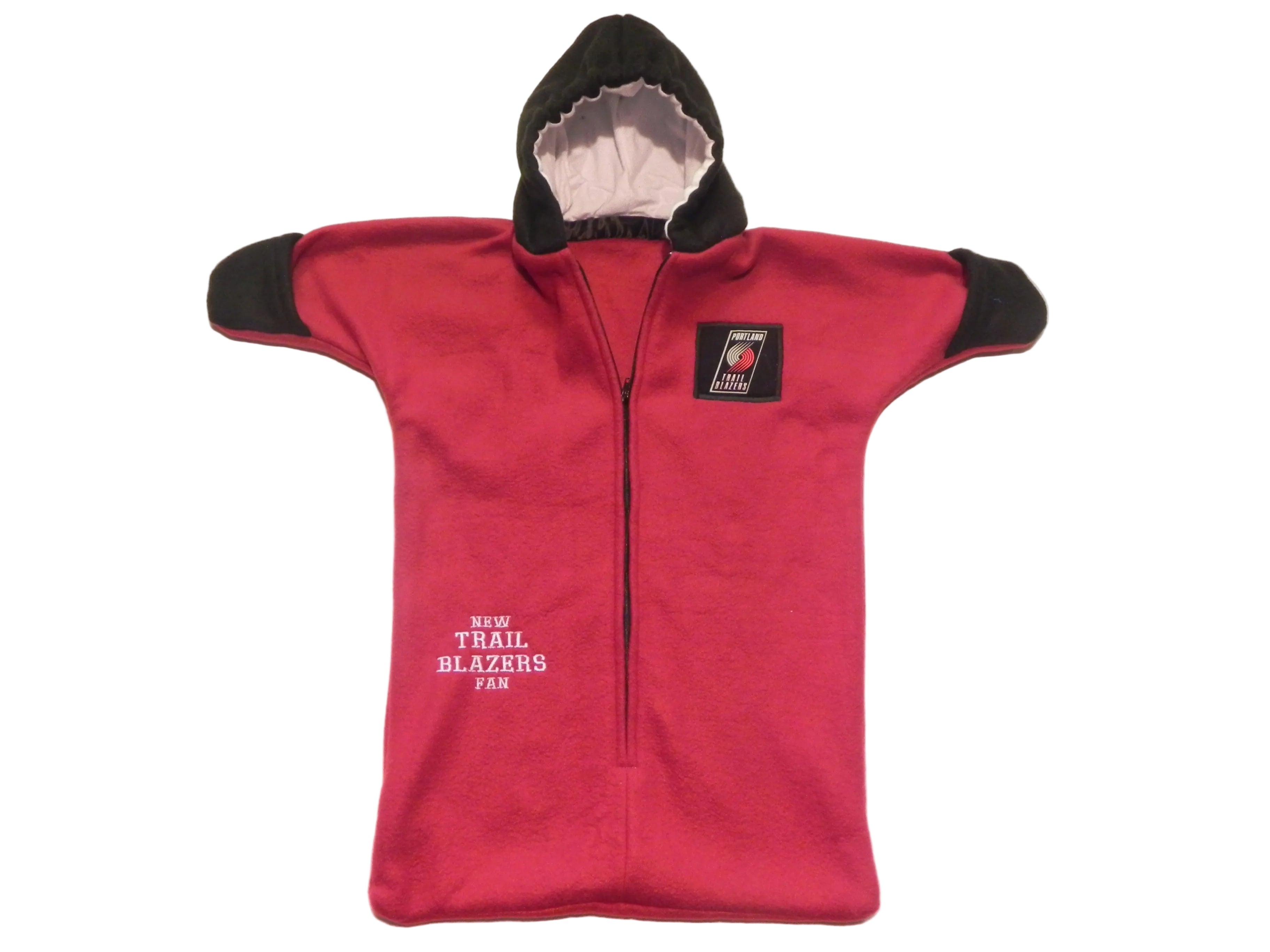 Handmade Portland Trail Blazers Fleece Baby Bunting Coat 0-6M