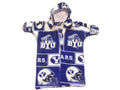 Handmade BYU Cougars Printed Fleece Baby Bunting Coat 0-6M
