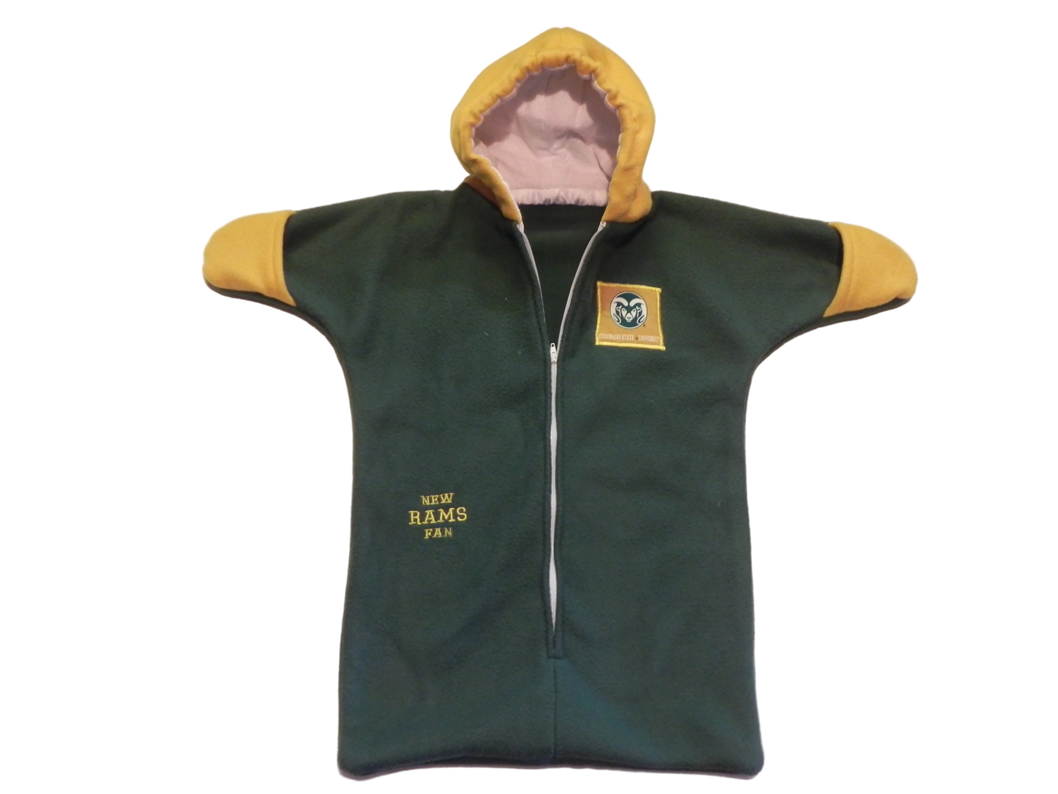Handmade CSU Rams Fleece Baby Bunting Coat 0-6M