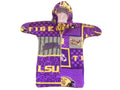 Handmade LSU Tigers Printed Fleece Baby Bunting Coat 0-6M