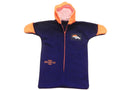 Handmade Denver Broncos Navy Fleece Baby Bunting Coat 0-6 Mo..