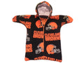 Handmade Cleveland Browns Printed Fleece Baby Bunting Coat 0-6M