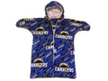 Handmade Los Angeles Chargers Printed Fleece Baby Bunting Coat 0-6M