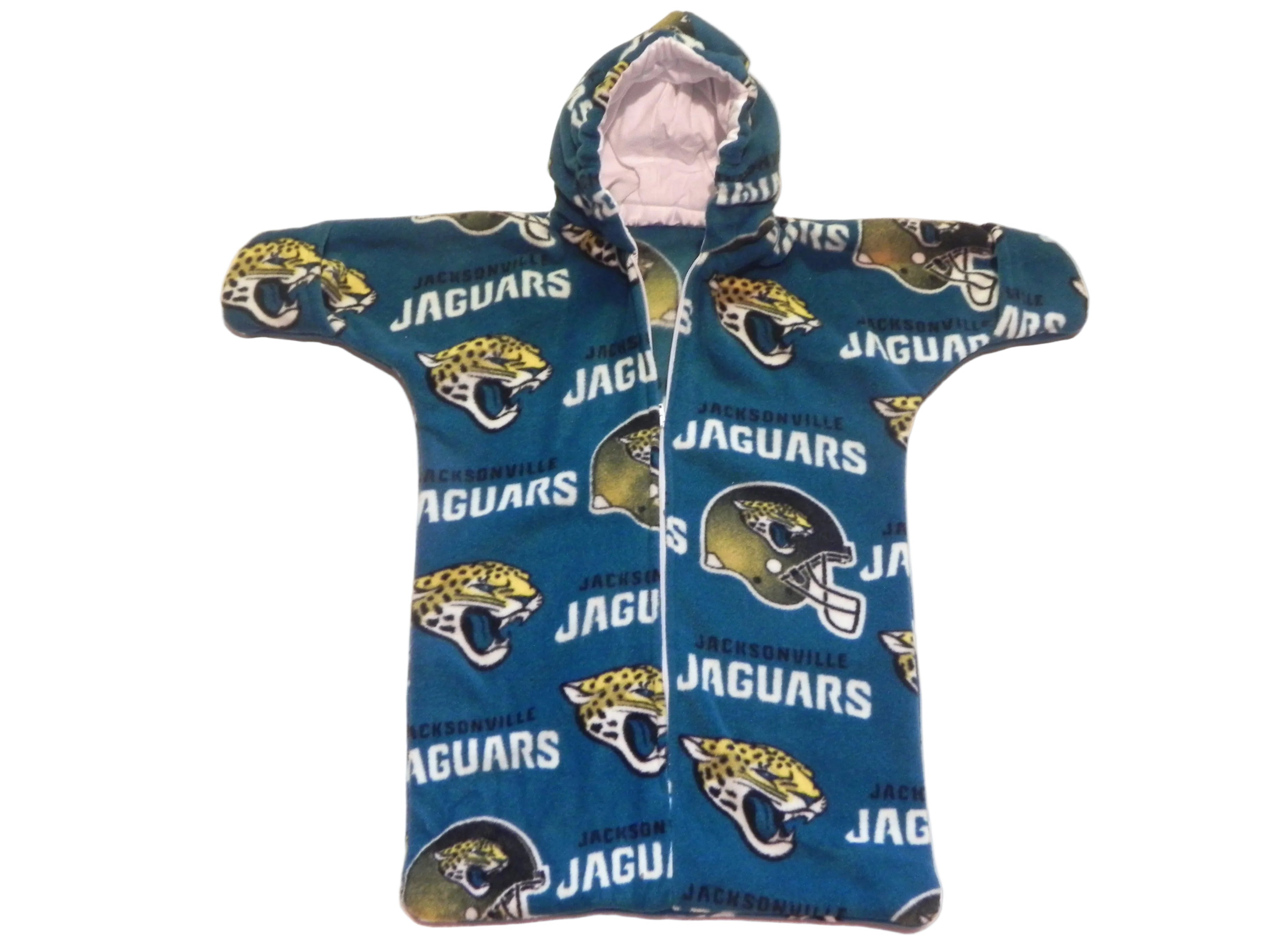Handmade Jacksonville Jaguars Printed Fleece Baby Bunting Coat 0-6M