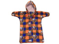 Handmade New York Islanders Plaid Fleece Baby Bunting Coat 0-6 Mo..
