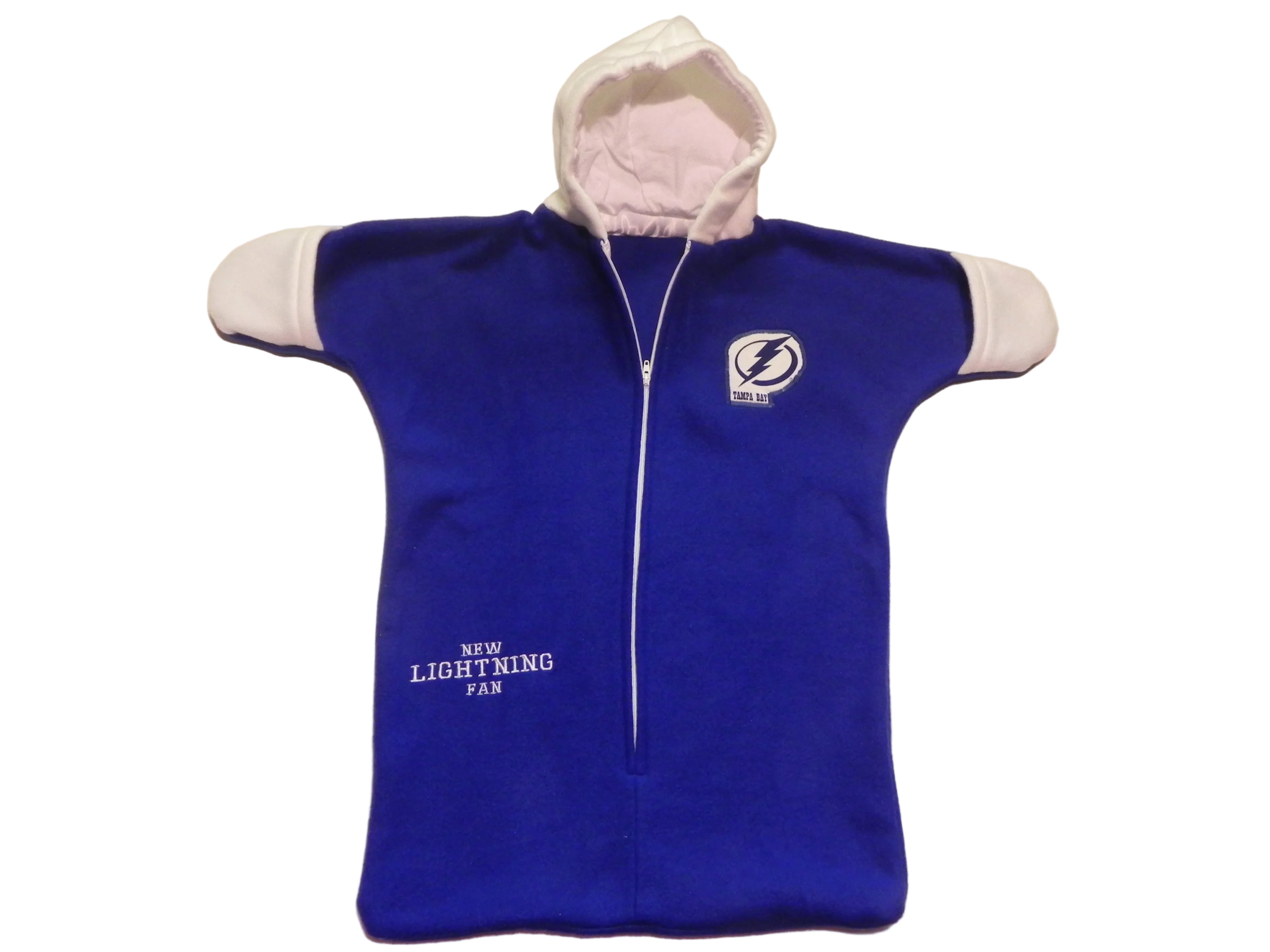 Handmade Tampa Bay Lightning Fleece Baby Bunting Coat 0-6M