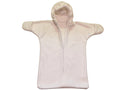 Handmade Solid White Fleece Baby Bunting Coat 0-6M