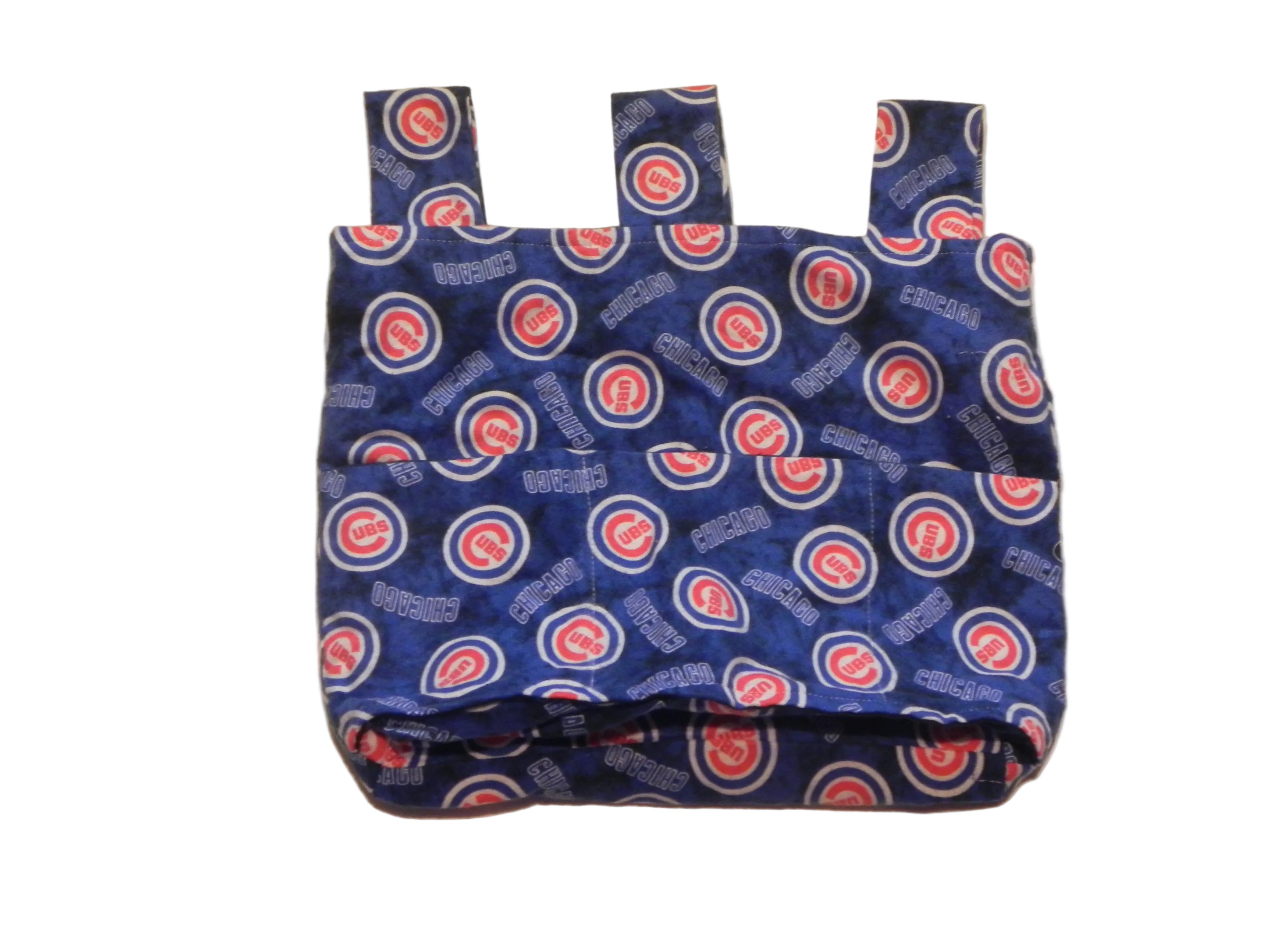 Handmade Chicago Cubs MLB Walker/Stroller Bag – 4 Pocket Flannel Bag
