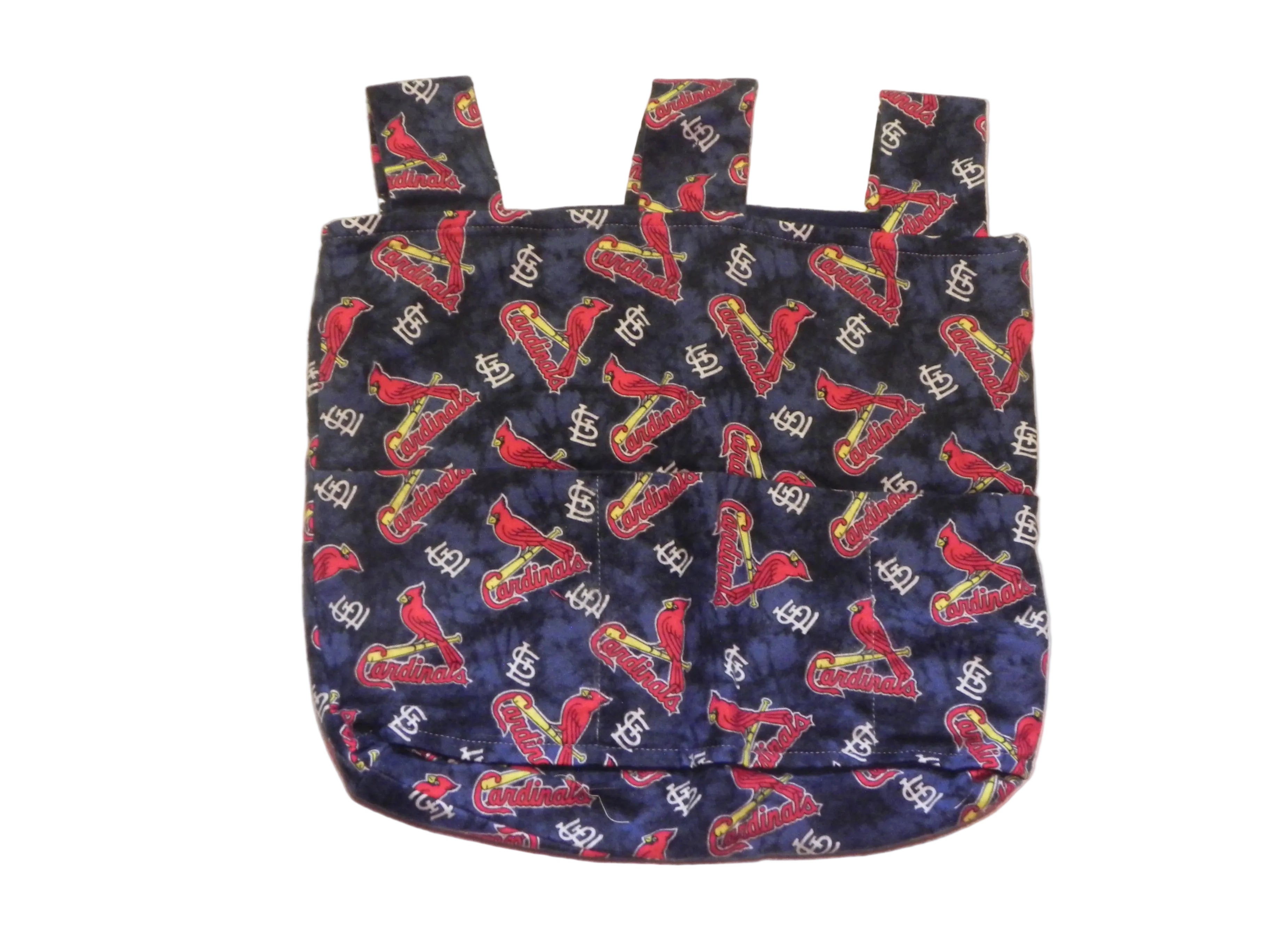 Handmade Saint Louis Cardinals MLB Walker/Stroller Bag – 4 Pocket Bag Blue