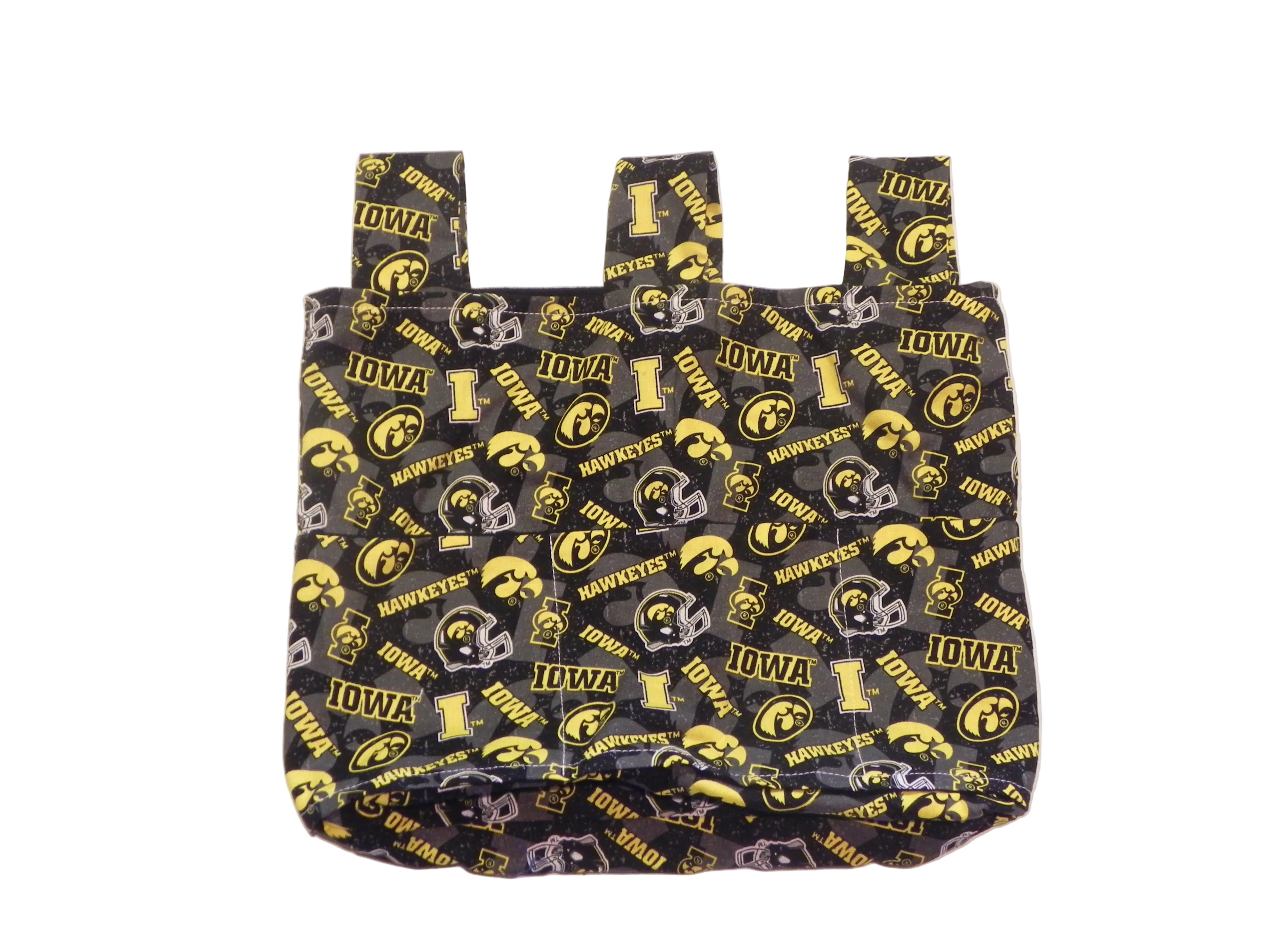 Handmade Iowa Hawkeyes NCAA Walker/Stroller Bag 4 Pocket Bag