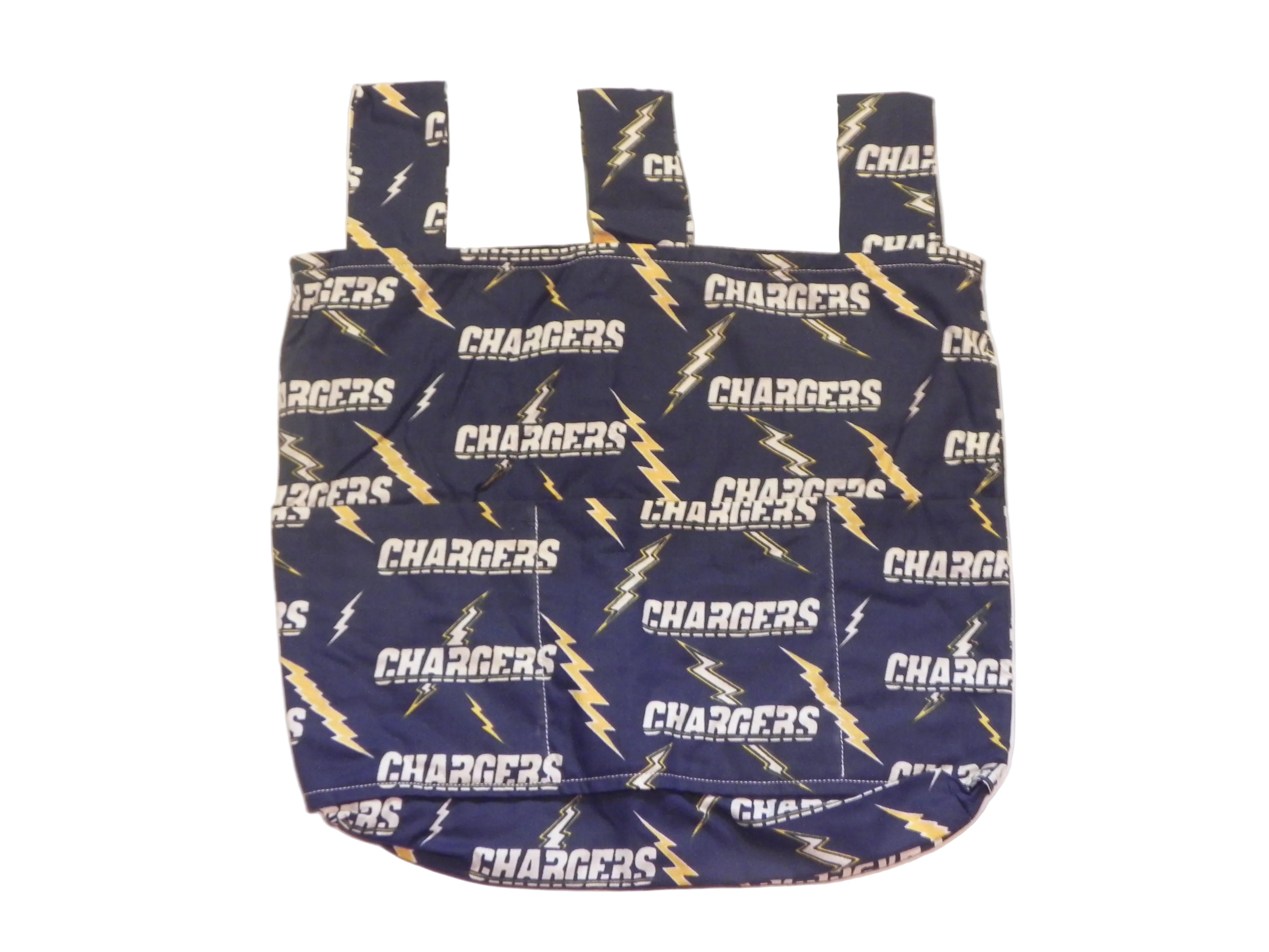 Handmade Los Angeles Chargers NFL Walker/Stroller Bag – 4 Pocket Bag