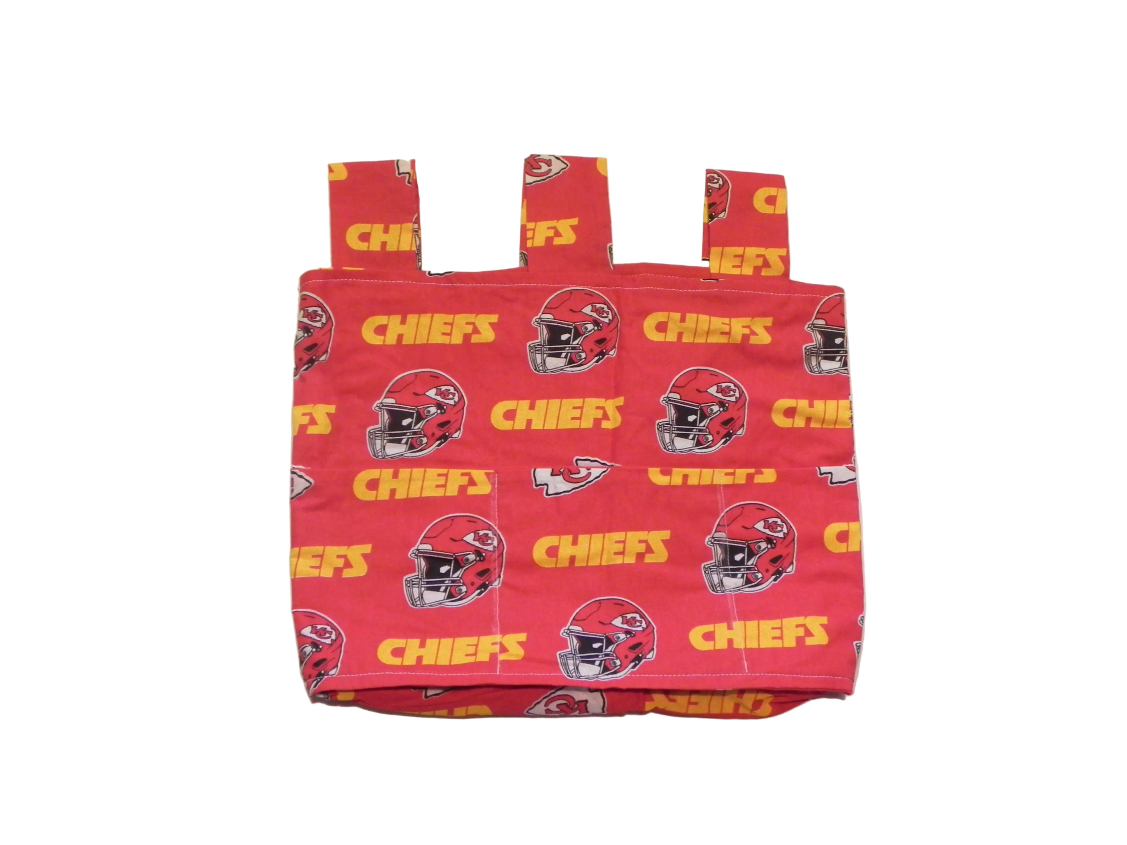 Handmade Kansas City Chiefs NFL Walker/Stroller Bag – 4 Pocket Bag