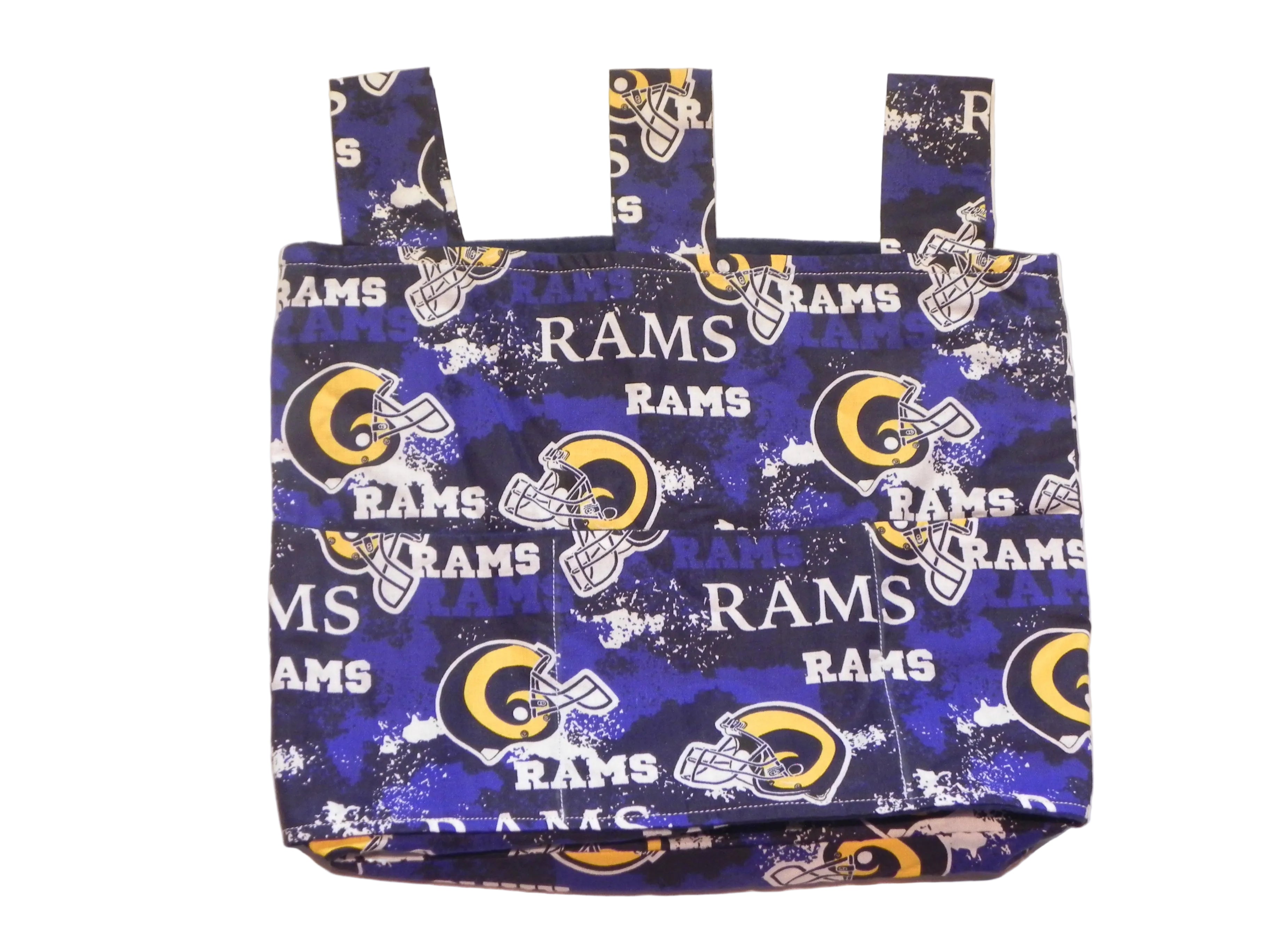 Handmade Los Angeles Rams NFL Walker/Stroller Bag – 4 Pocket Bag