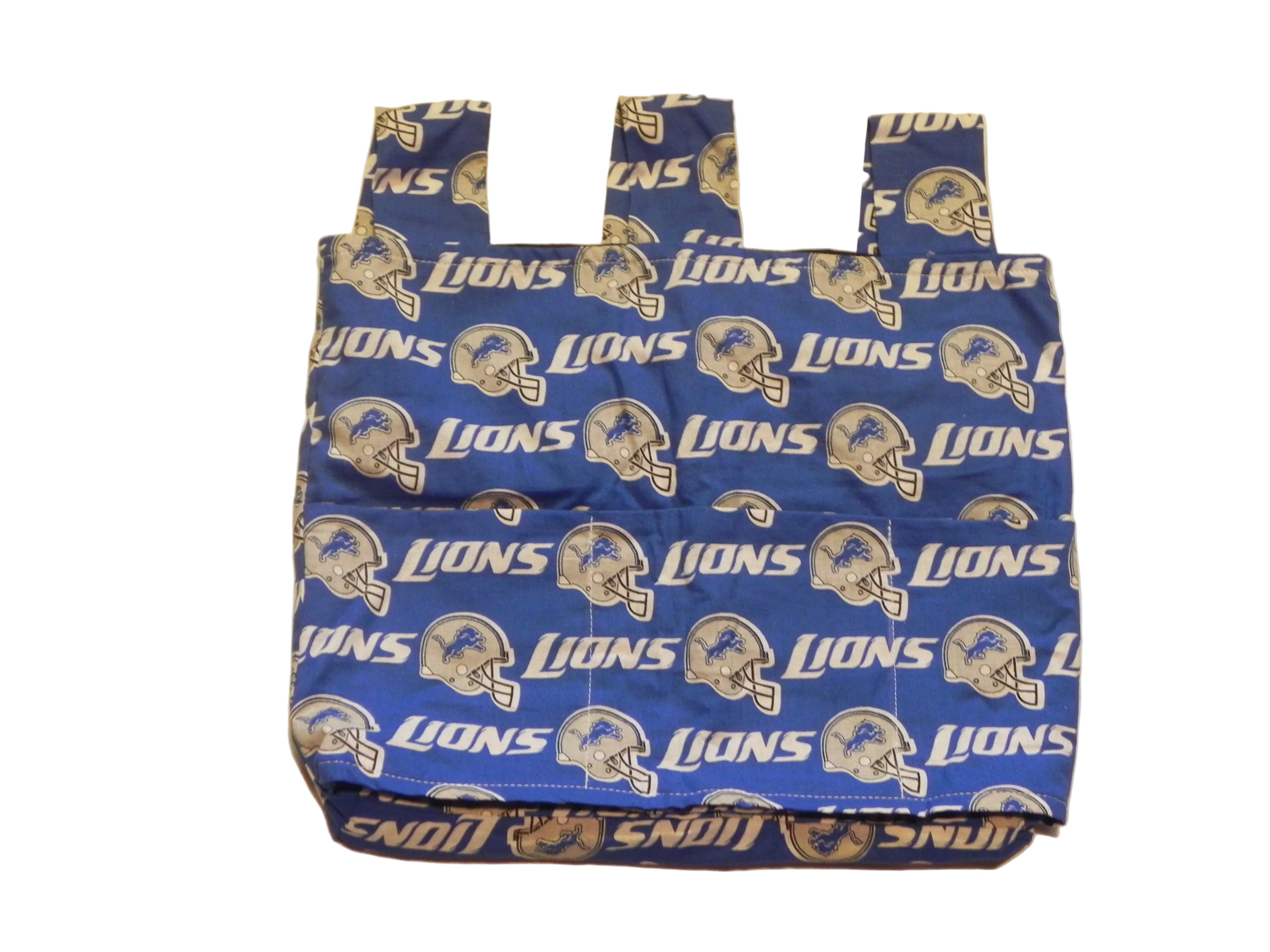 Handmade Detroit Lions NFL Walker/Stroller Bag – 4 Pocket Bag