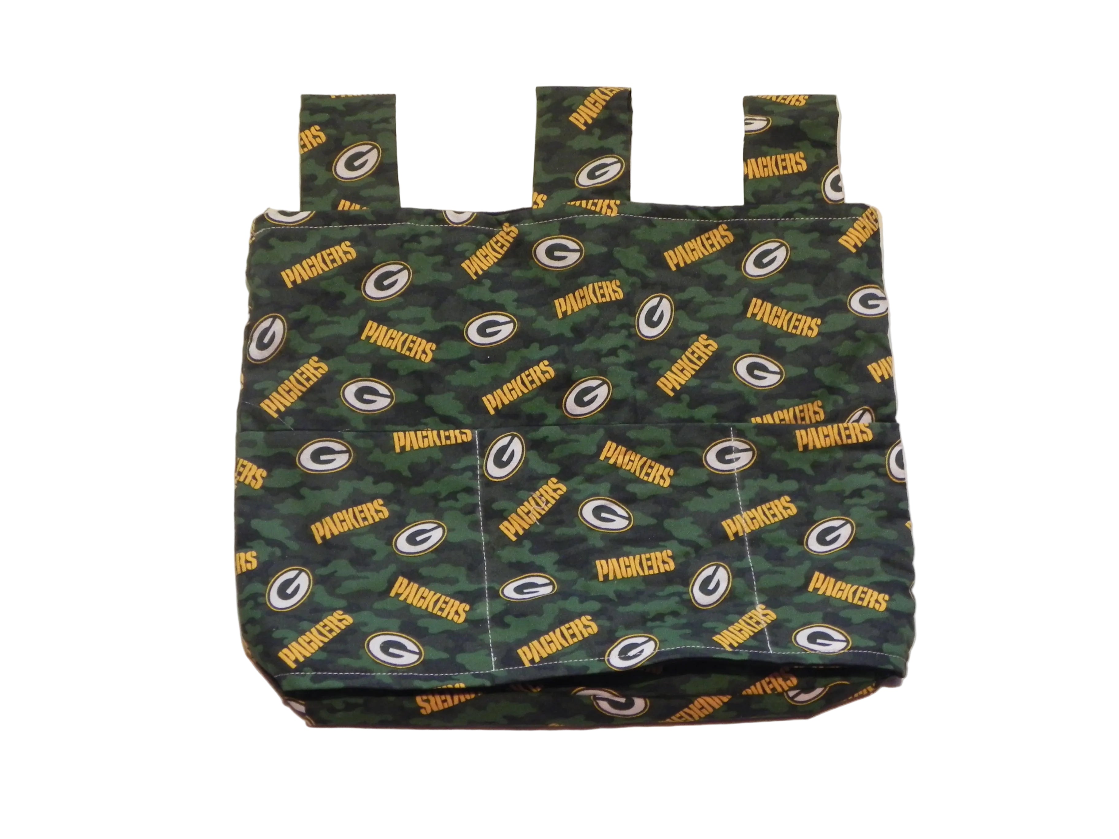 Handmade Green Bay Packers NFL Walker/Stroller Bag – 4 Pocket Bag
