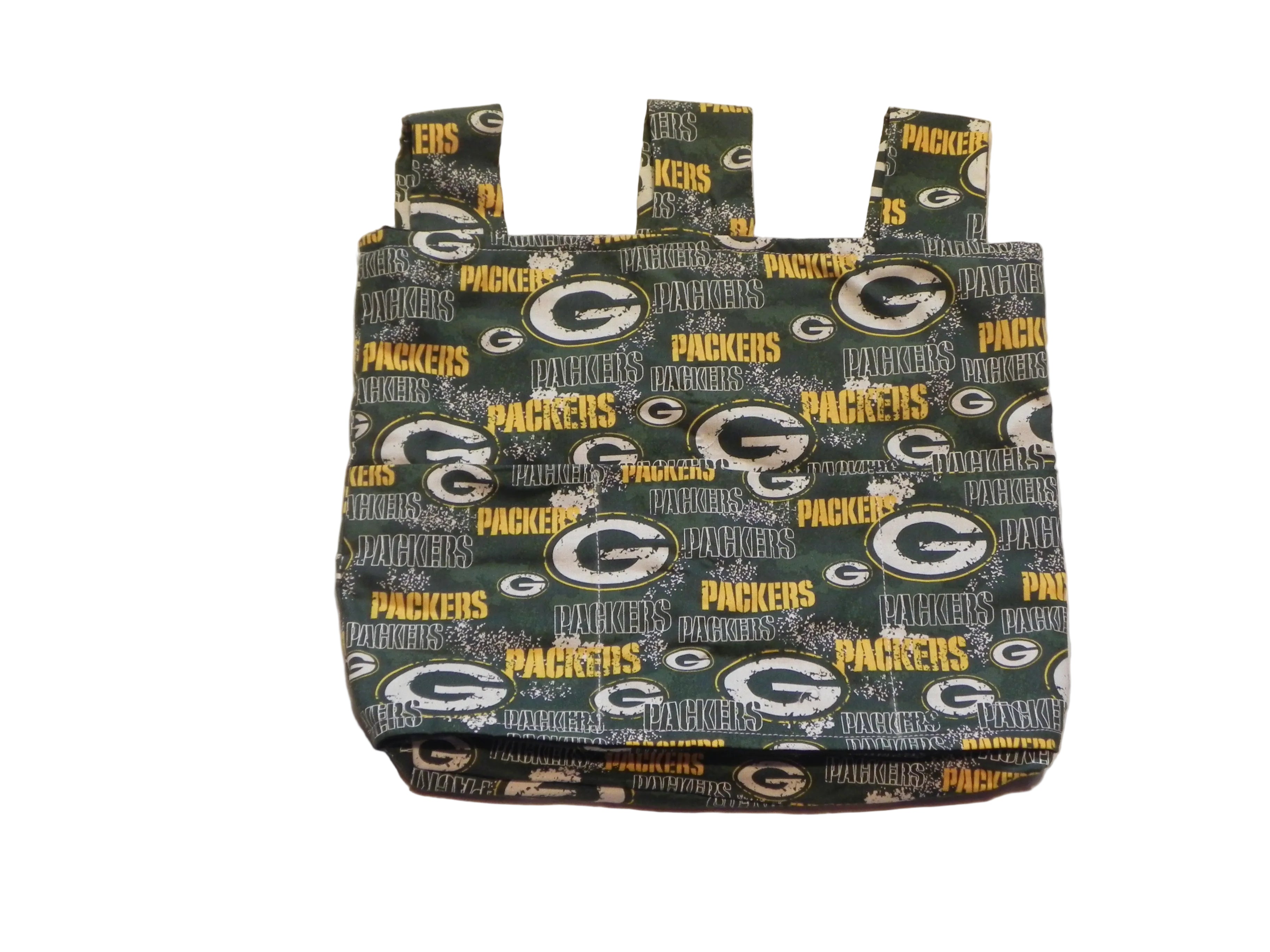 Handmade Green Bay Packers NFL Walker/Stroller Bag 4 Pocket Bag Modern
