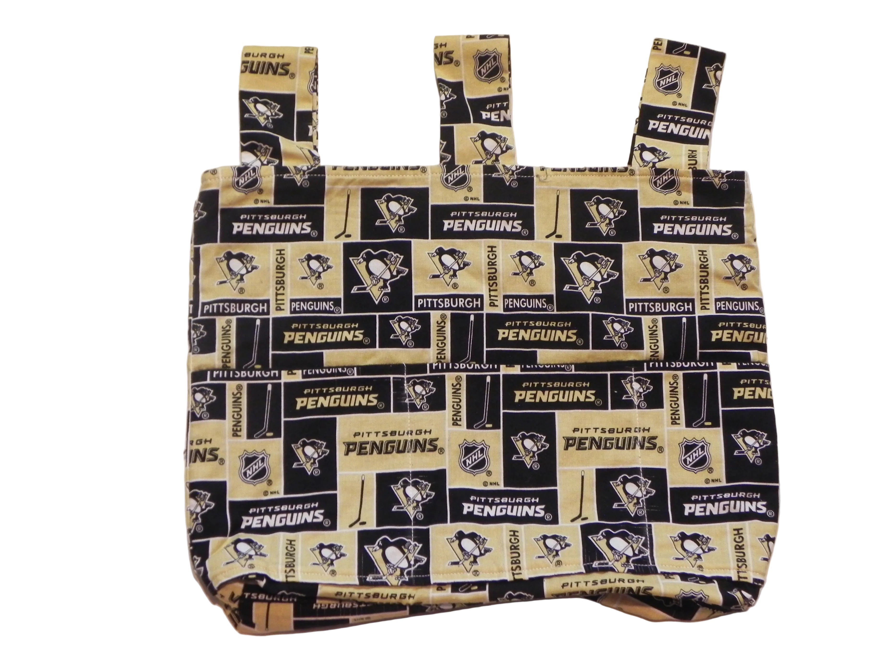 Handmade Pittsburgh Penguins NHL Walker/Stroller Bag – 4 Pocket Bag
